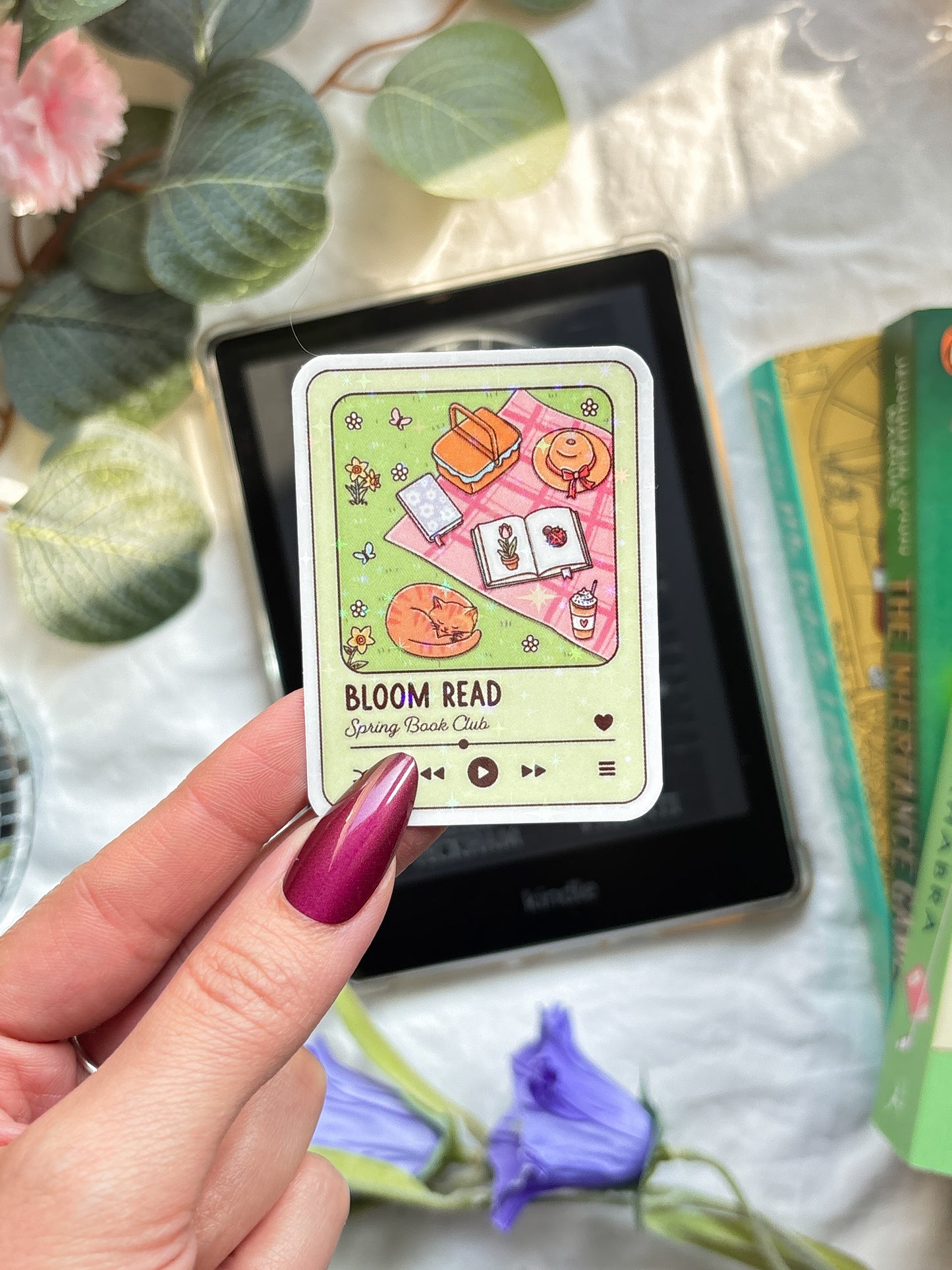 Bloom read Vinyl Sticker