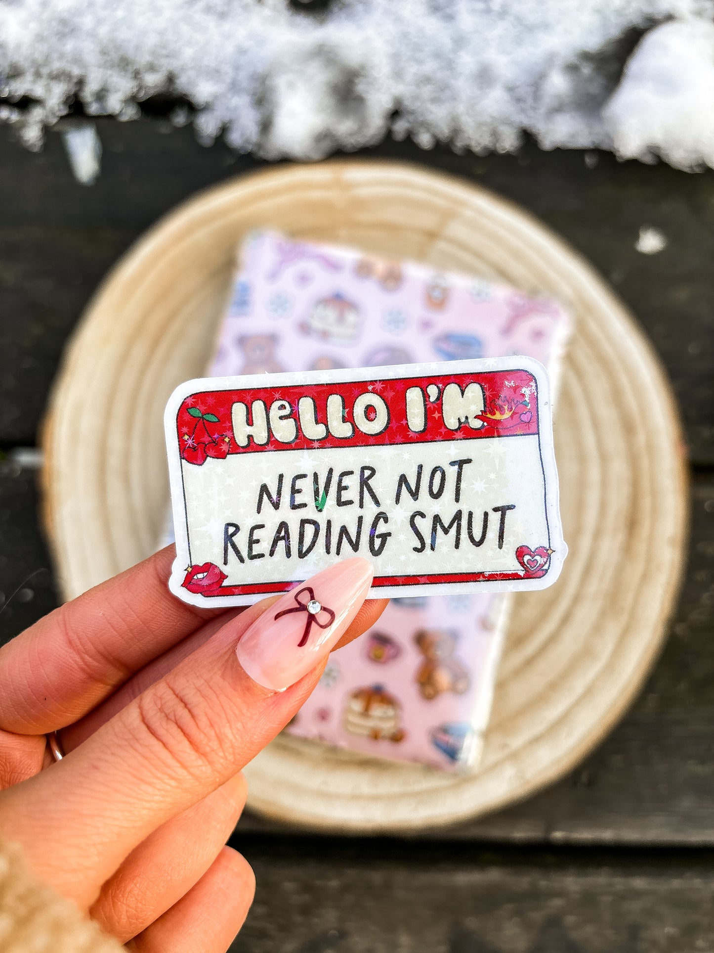 Never not reading smut Vinyl sticker
