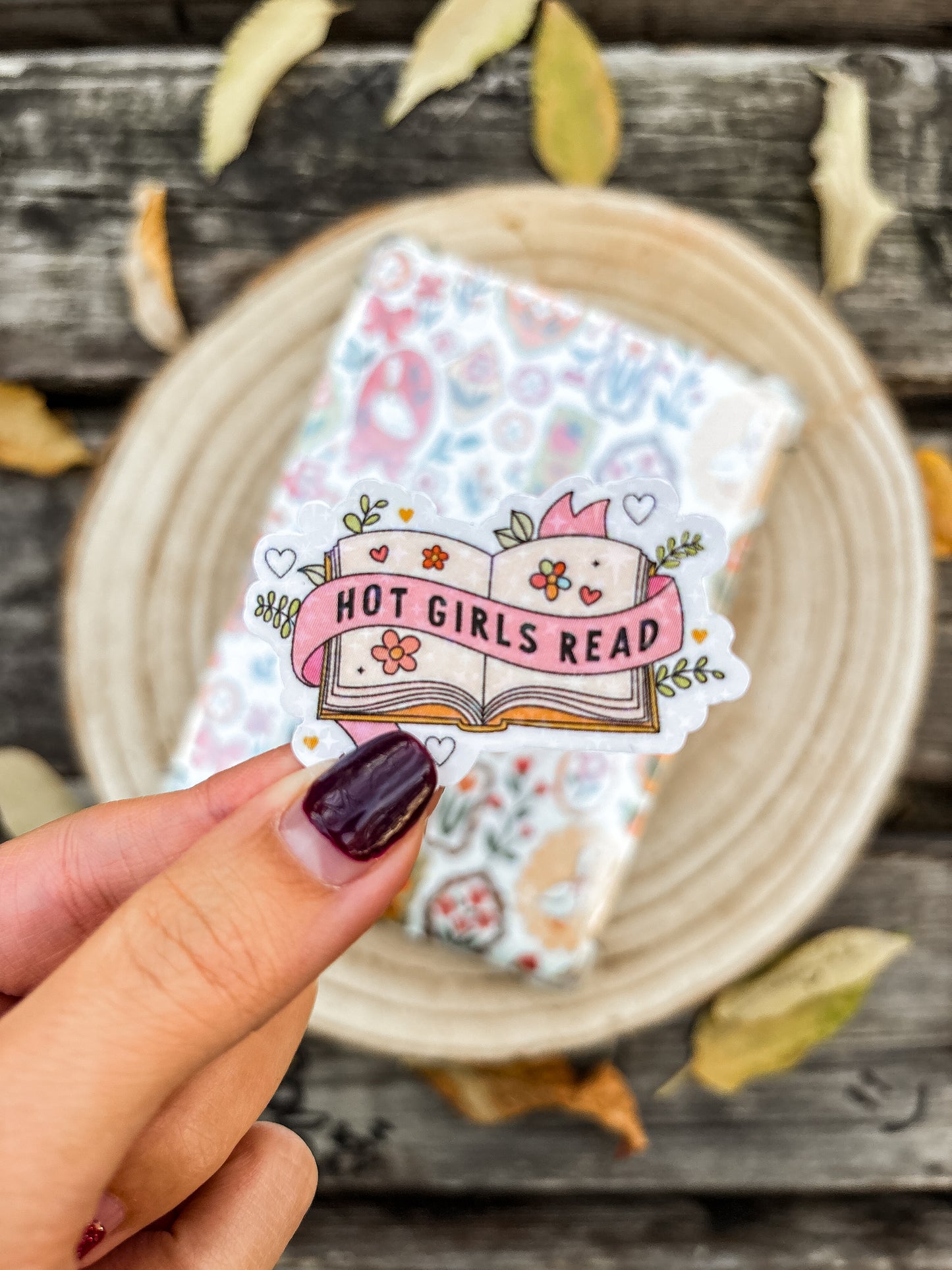 Hot Girls Read Vinyl Sticker
