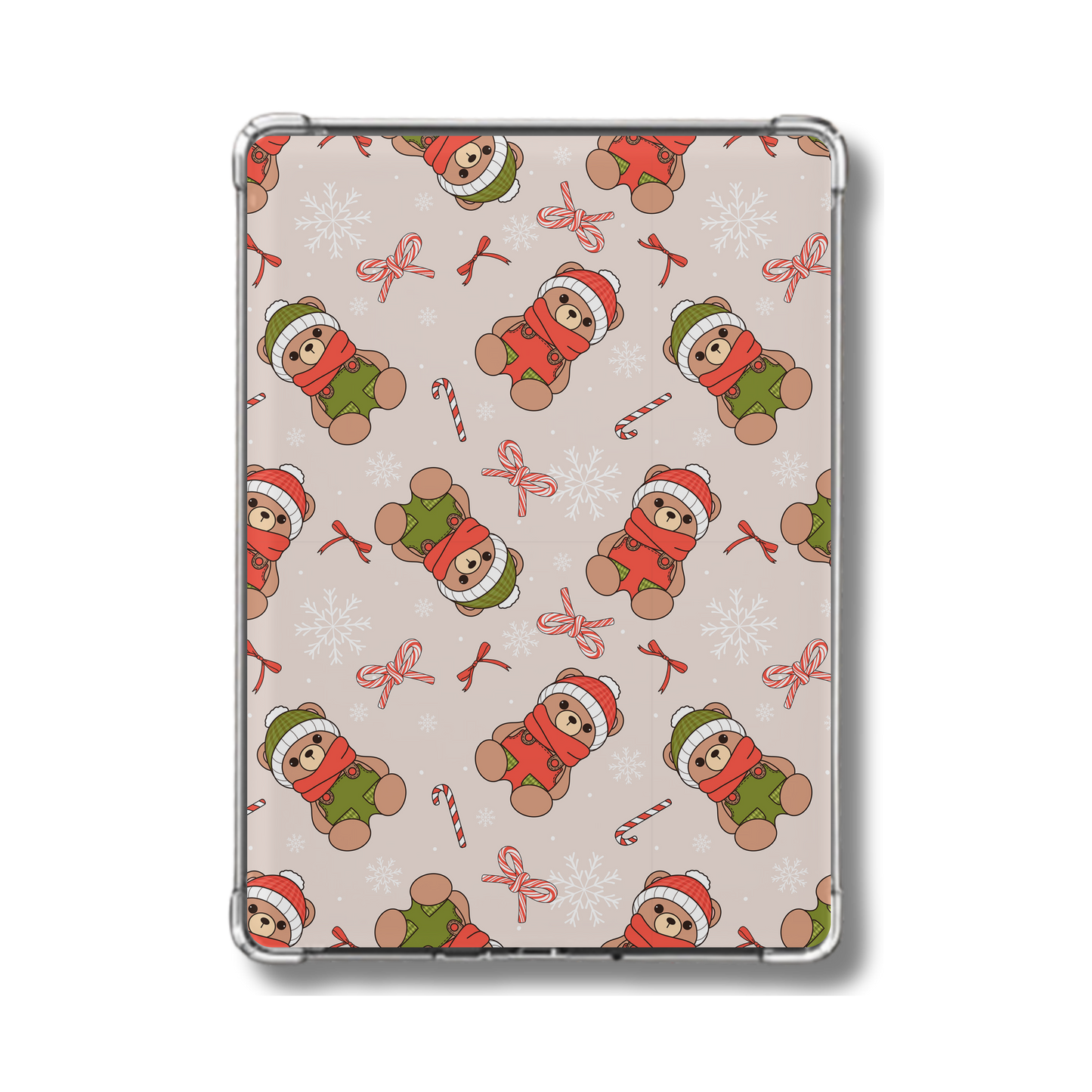 Winter Teddies Holographic Insert Christmas Insert for Kindle
