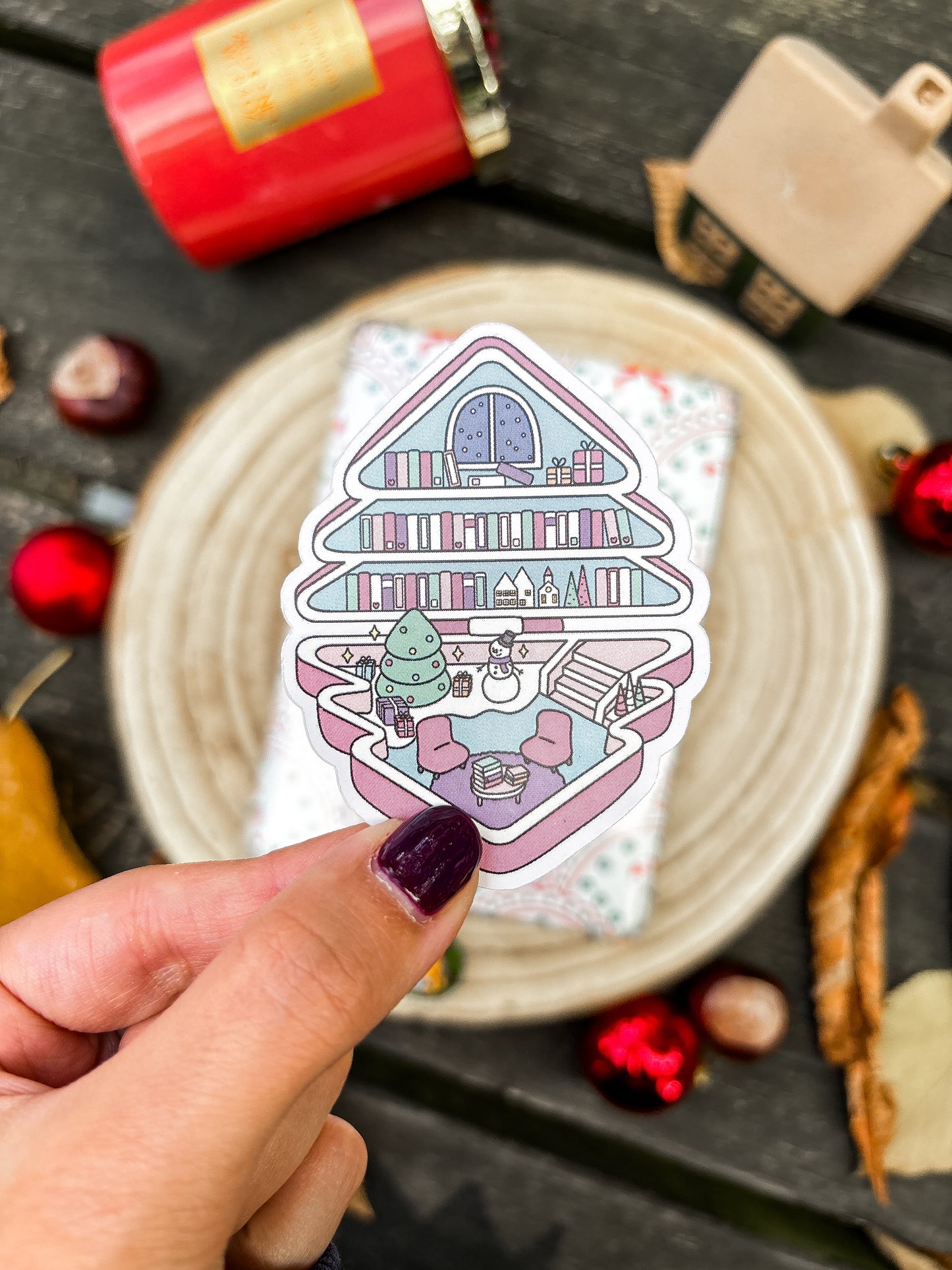 WInter Polly Pocket Vinyl Sticker