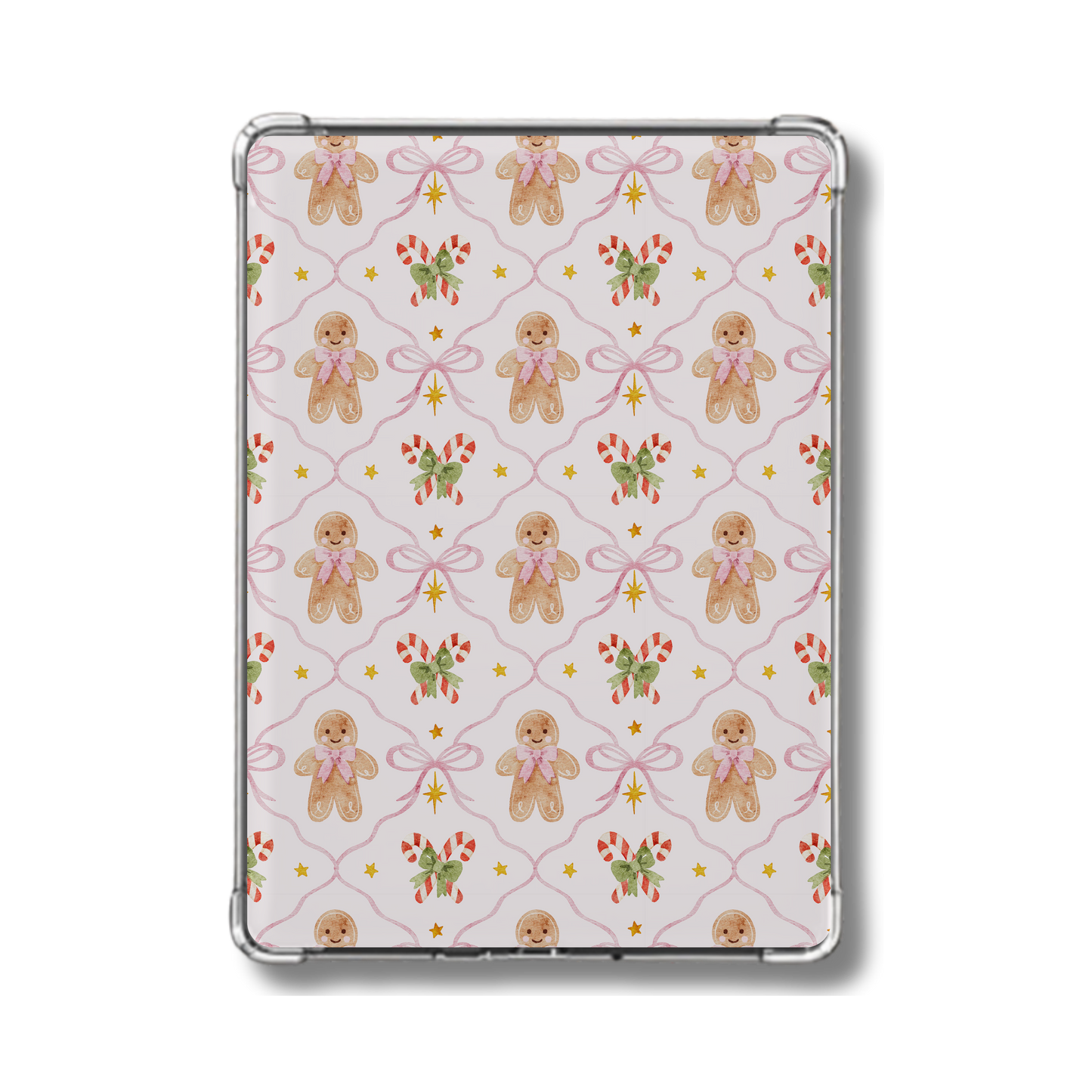 Coquette Gingerbread Holographic Insert Christmas Insert for Kindle