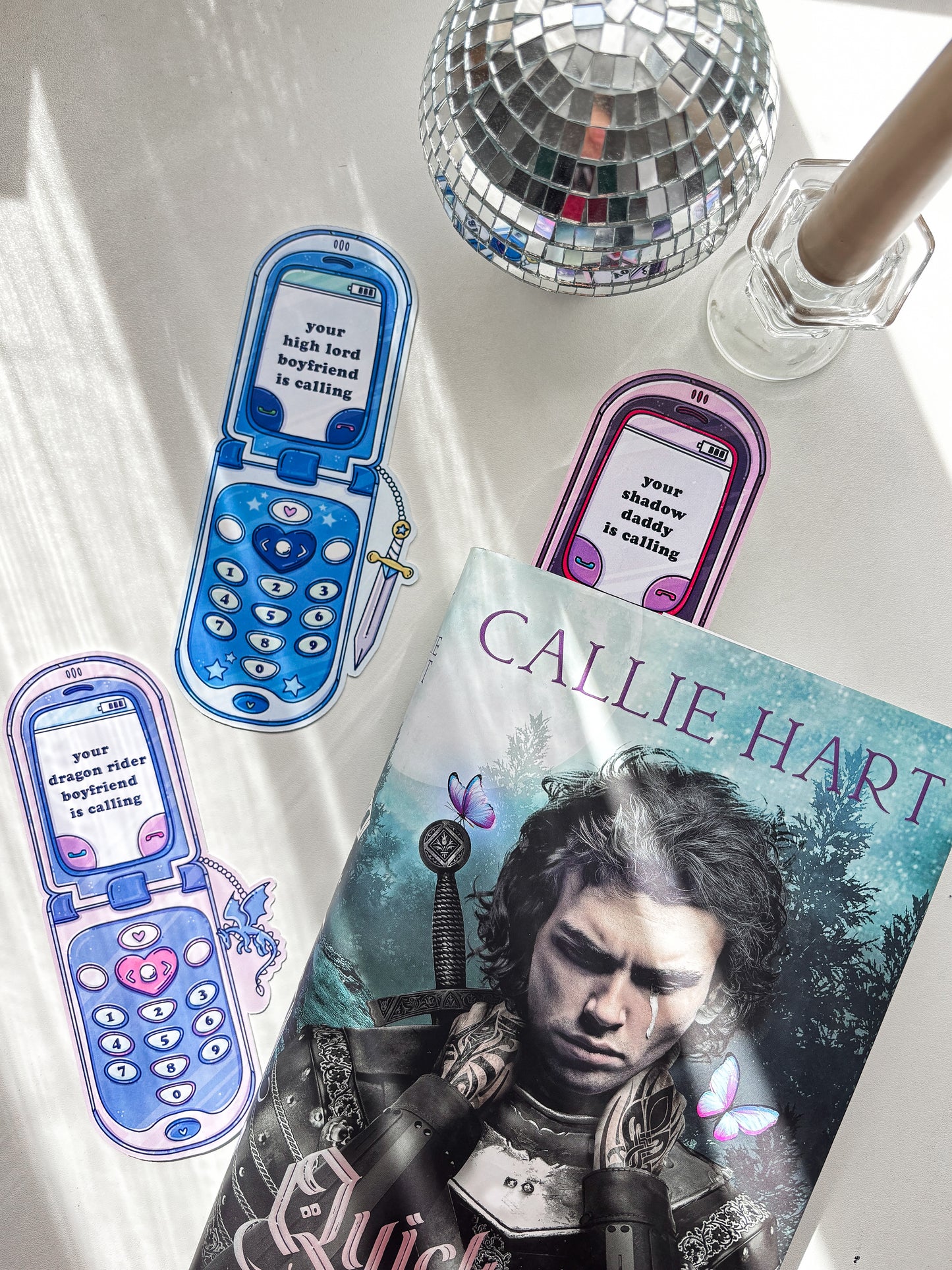 Fantasy high lord die-cut bookmark