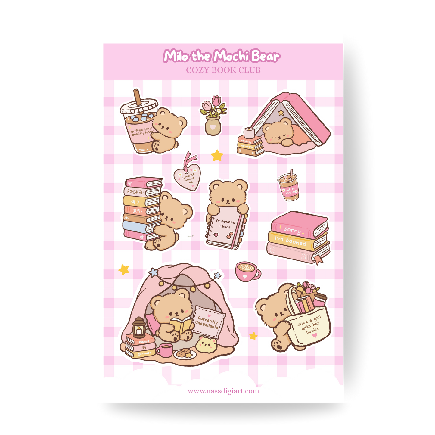 Milo the Mochi Bear Sticker Sheet