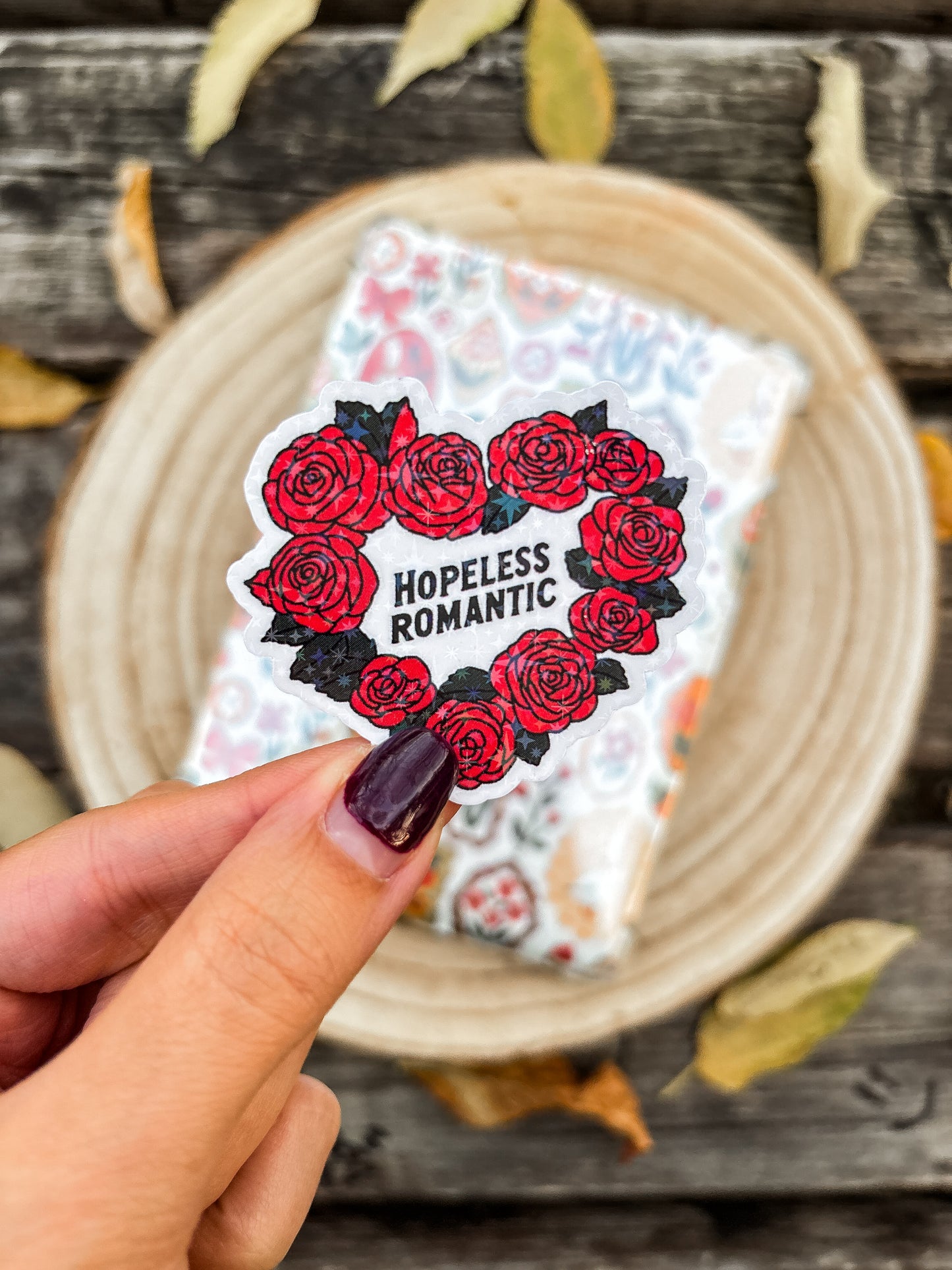 Hopeless Romantic Vinyl Sticker