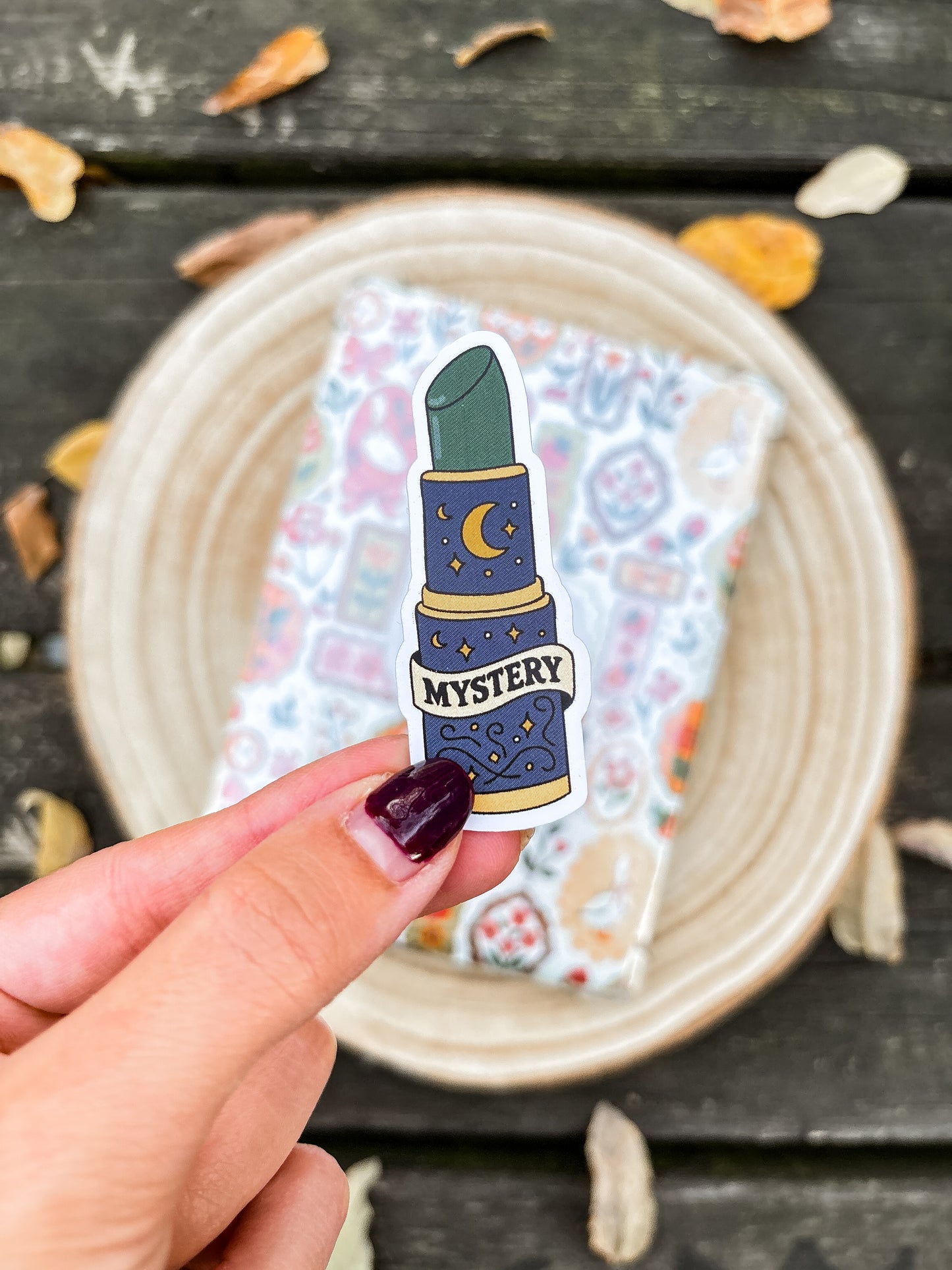 Mystery Lipstick Vinyl Sticker