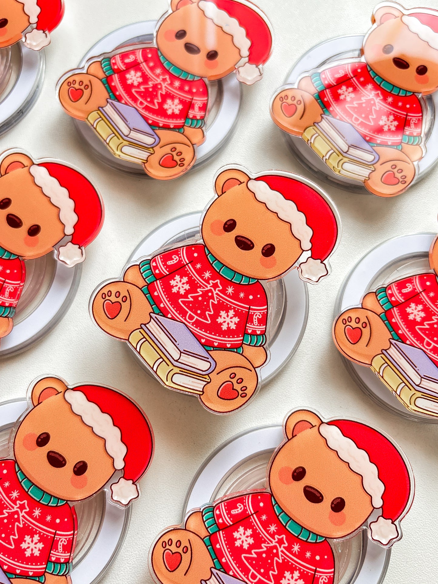 Christmas Teddy Bear Magnetic grip