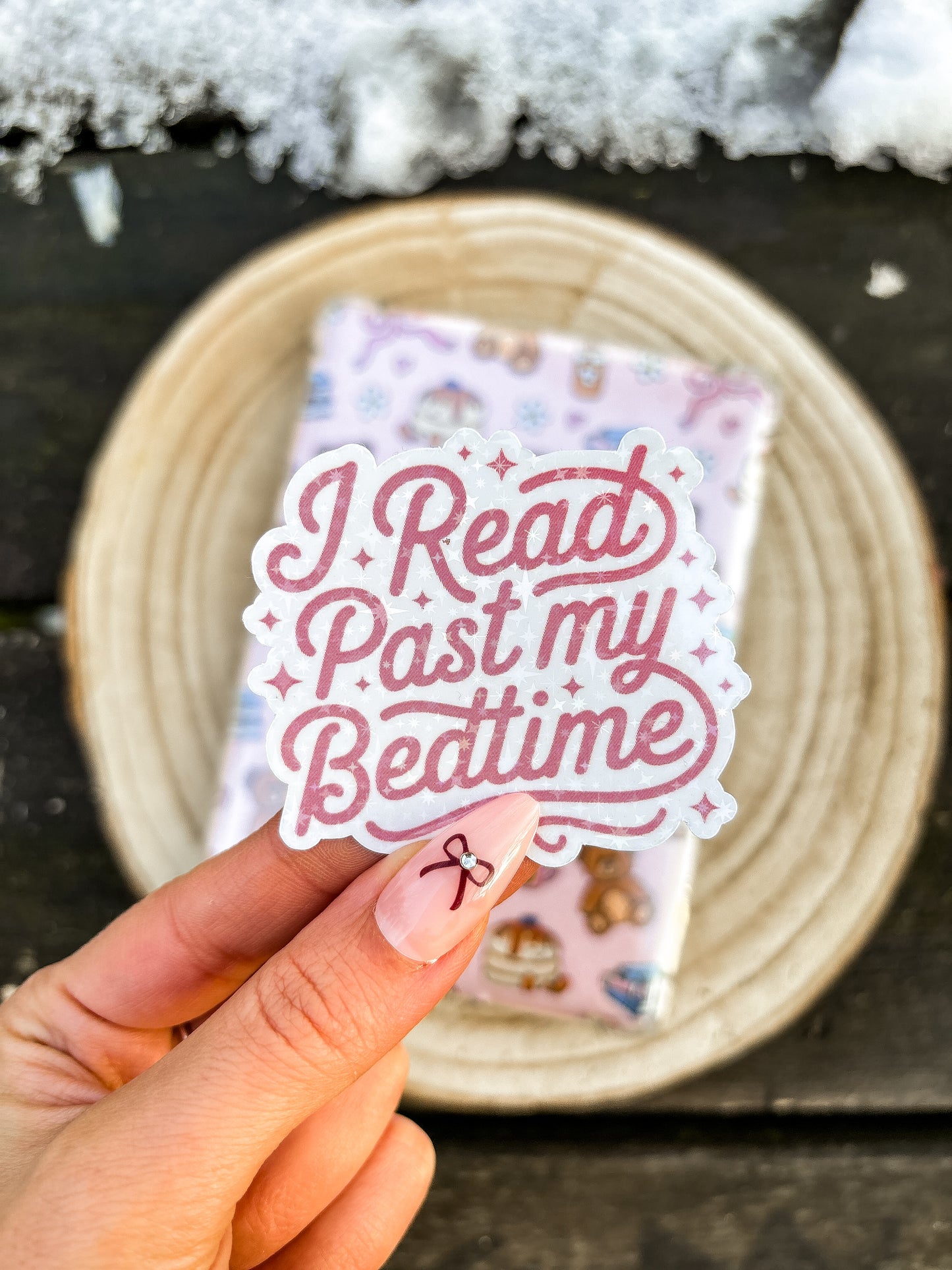 I read past my bed time Vinyl sticker