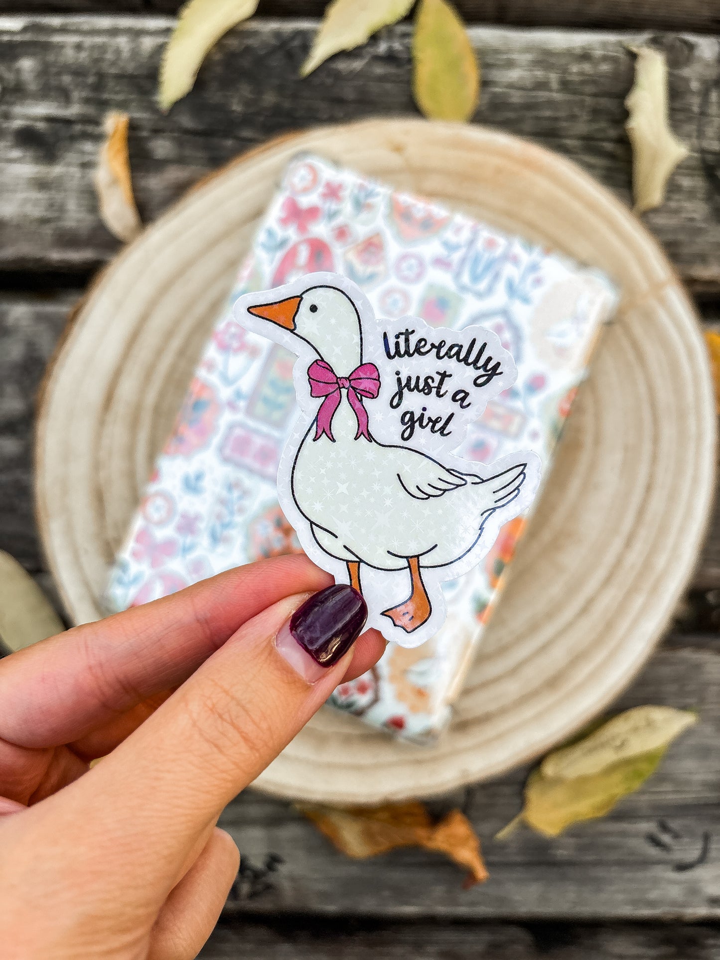 Just a Girl Vinyl Sticker