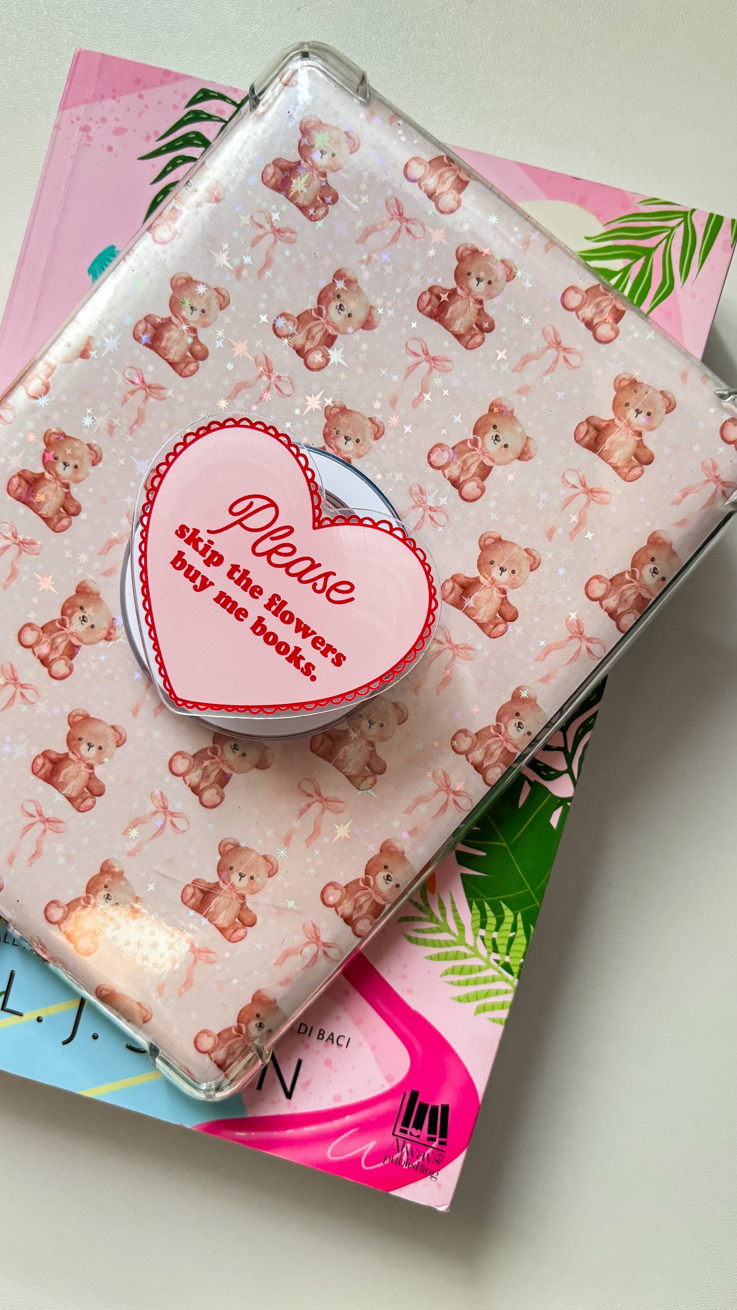 Please skip the flowers buy me books Magnetic Grip