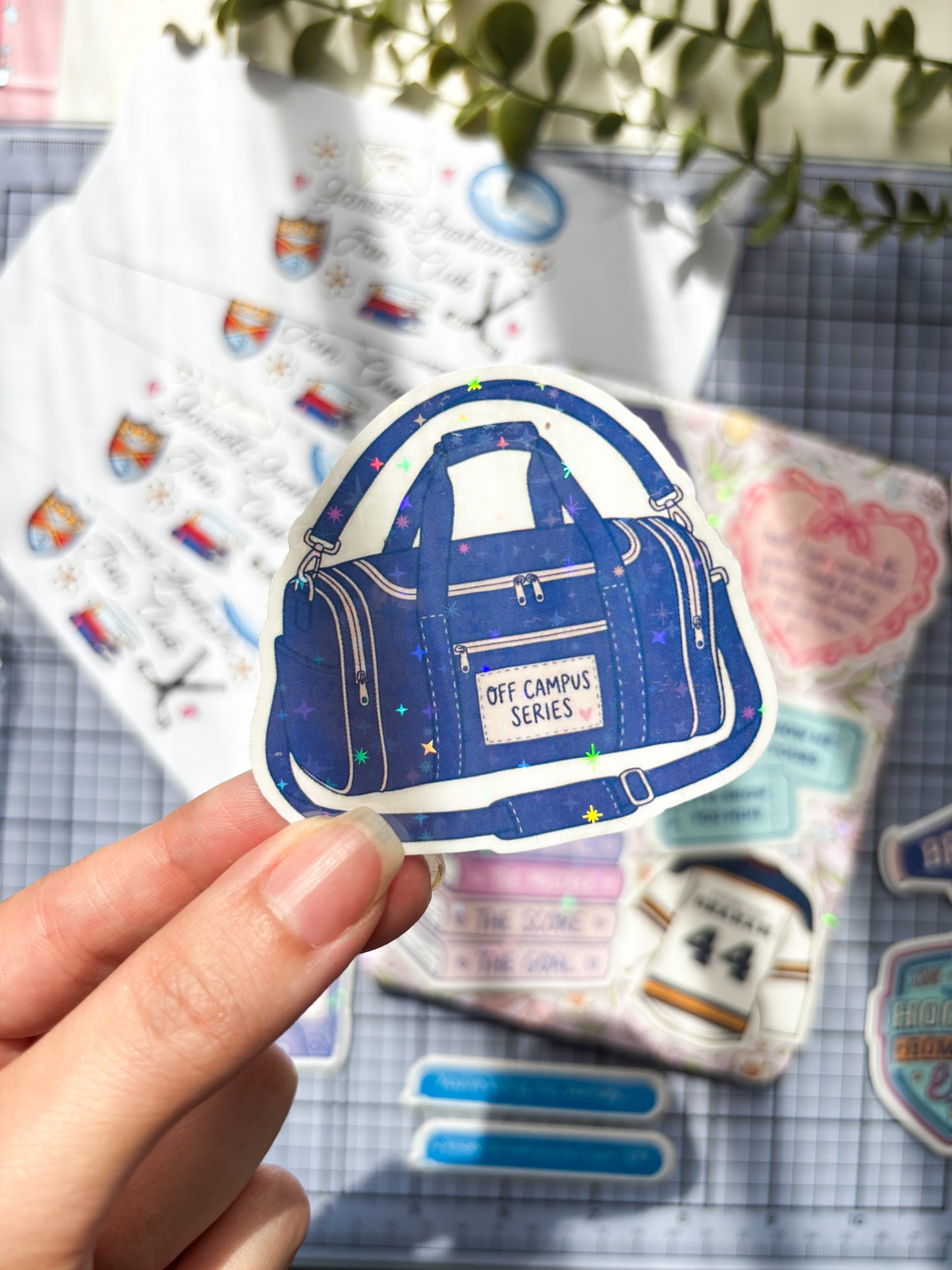 Hockey Romance Bag Vinyl Sticker