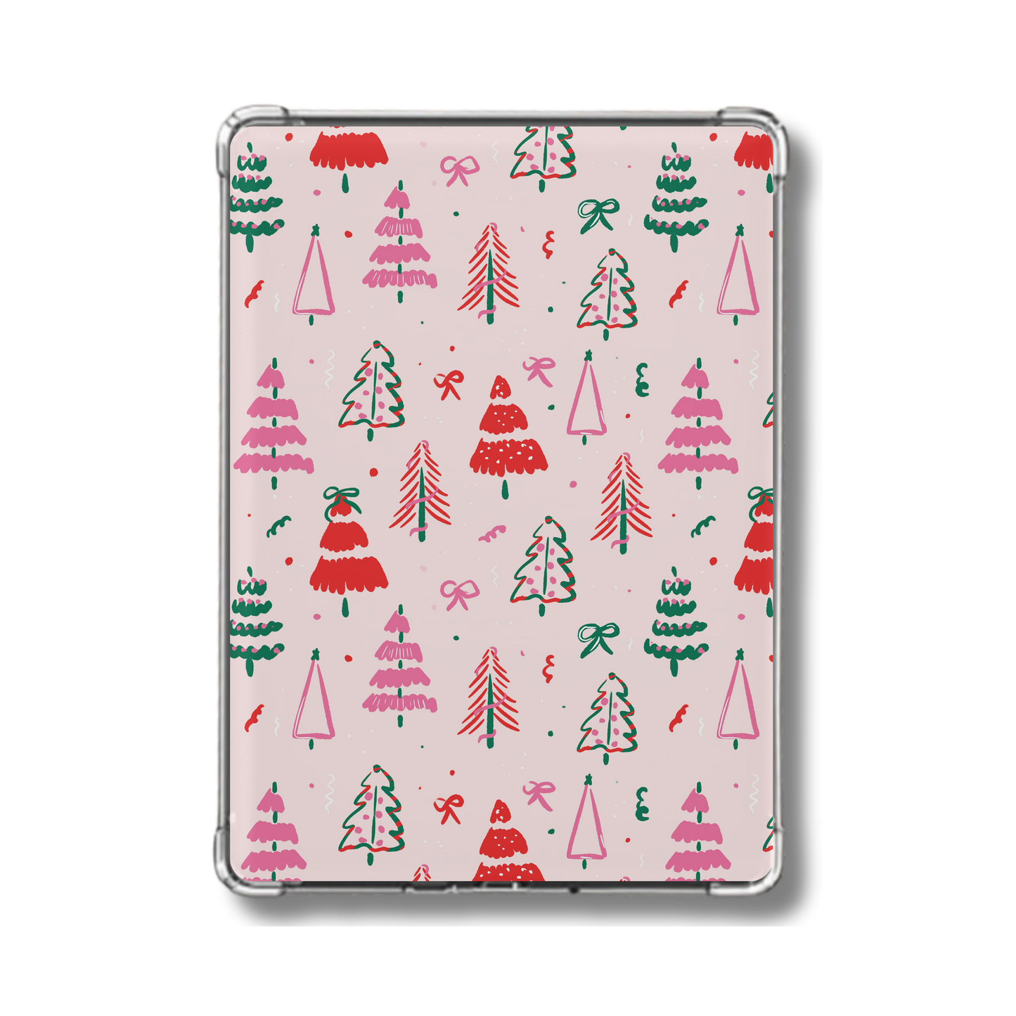 Pink CHristmas Trees Holographic Insert