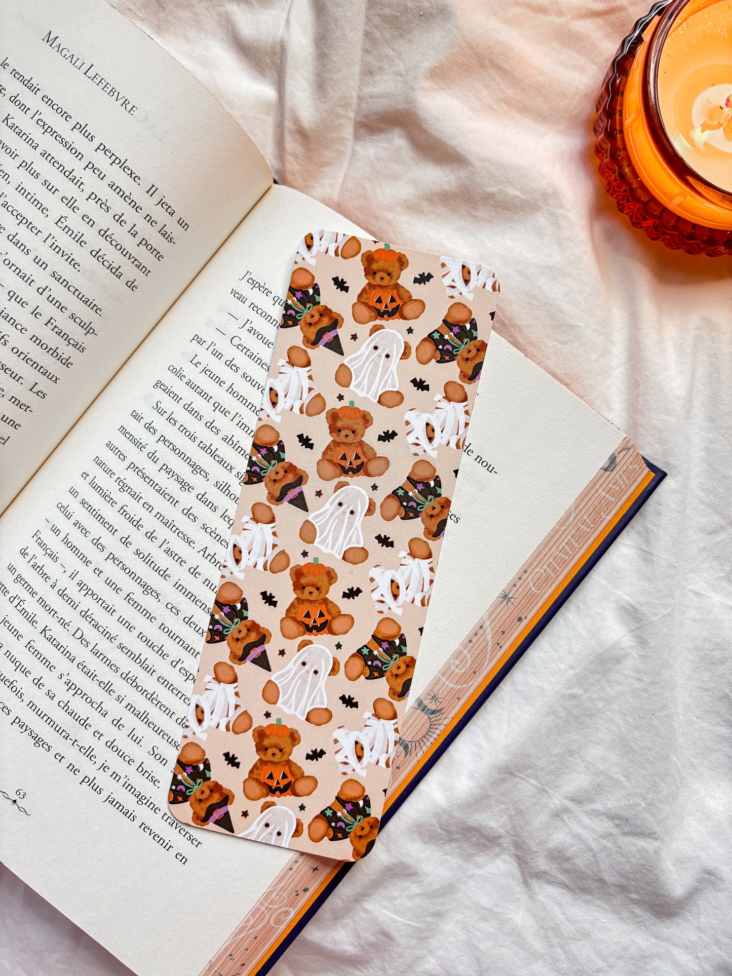 Halloween Teddy bear bookmark
