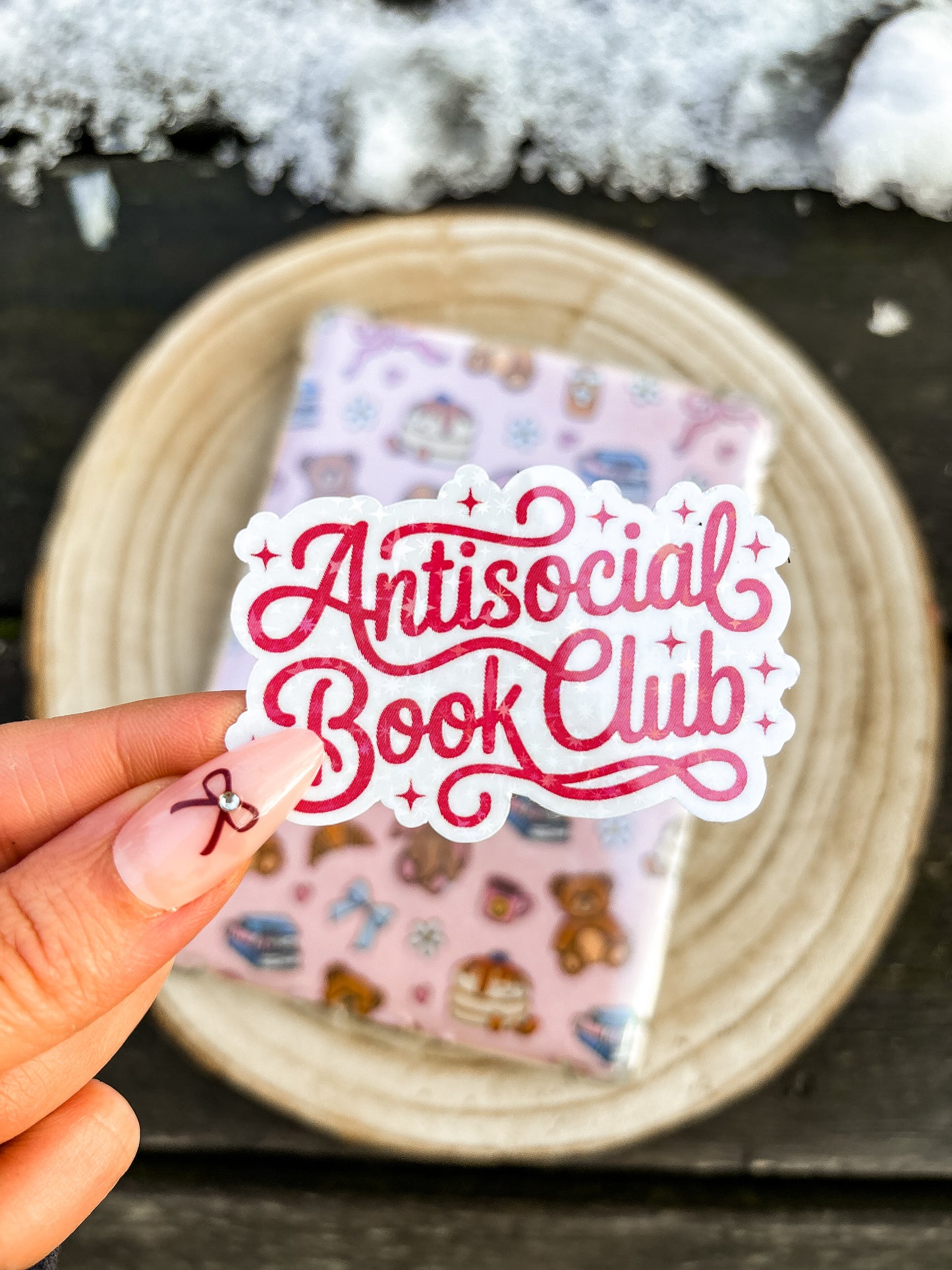 Antisocial bookclub Vinyl sticker