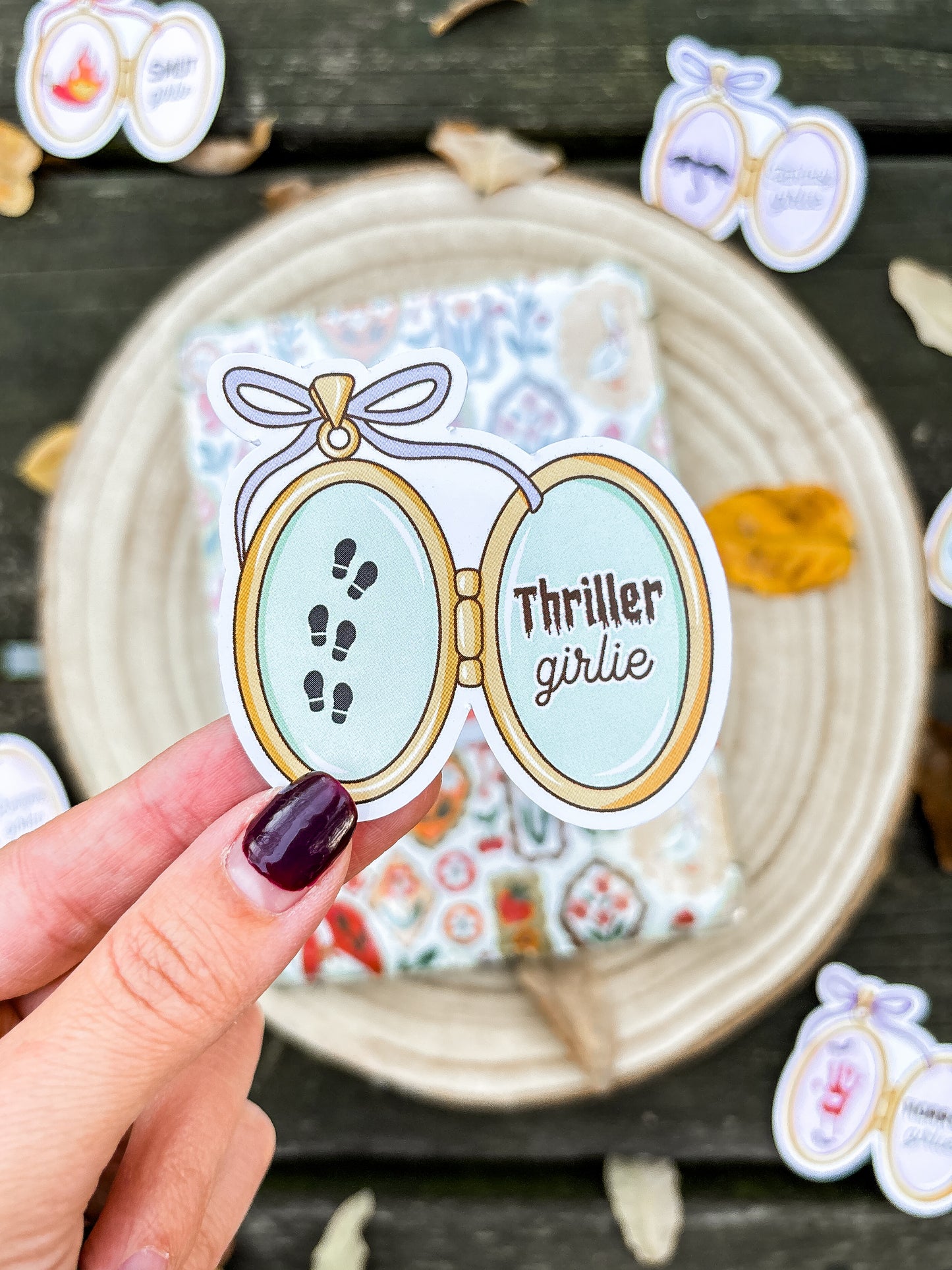 Thriller Girlie Locket Vinyl Sticker