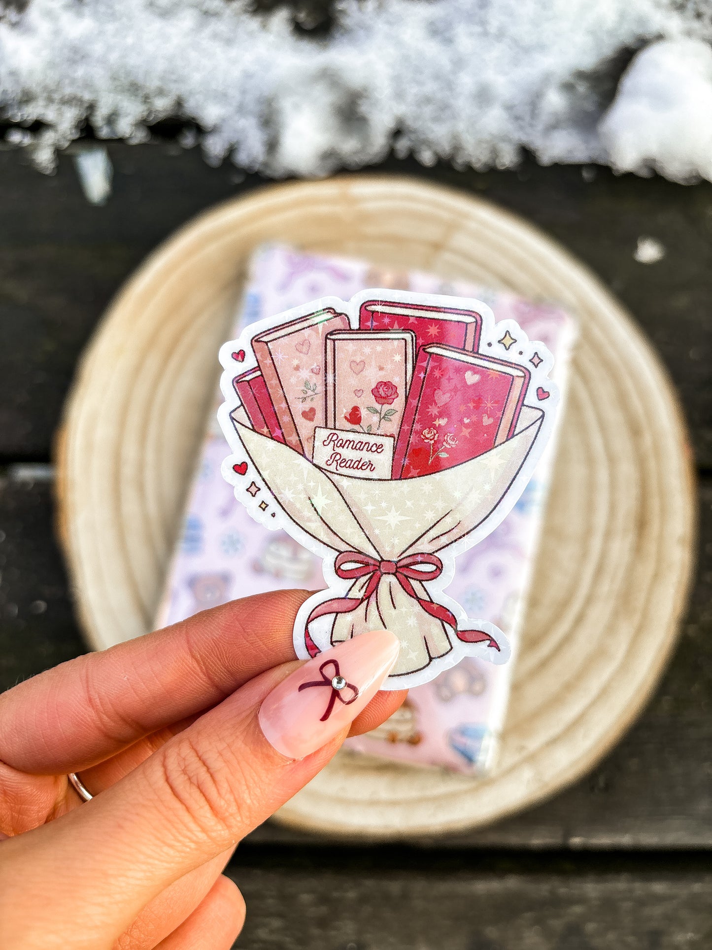 Book bouquet Vinyl sticker