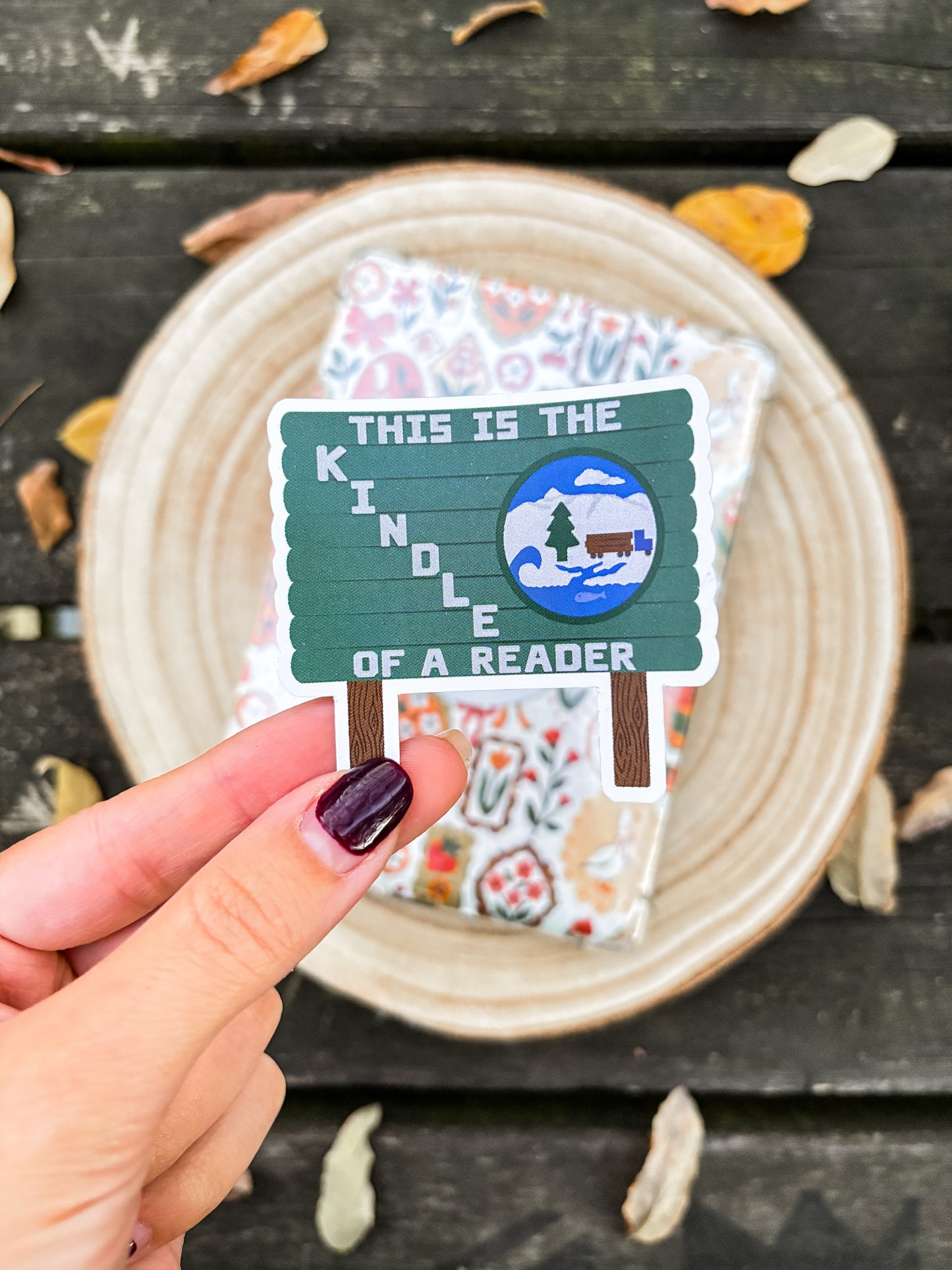 The Kindle of a Reader Vinyl Sticker