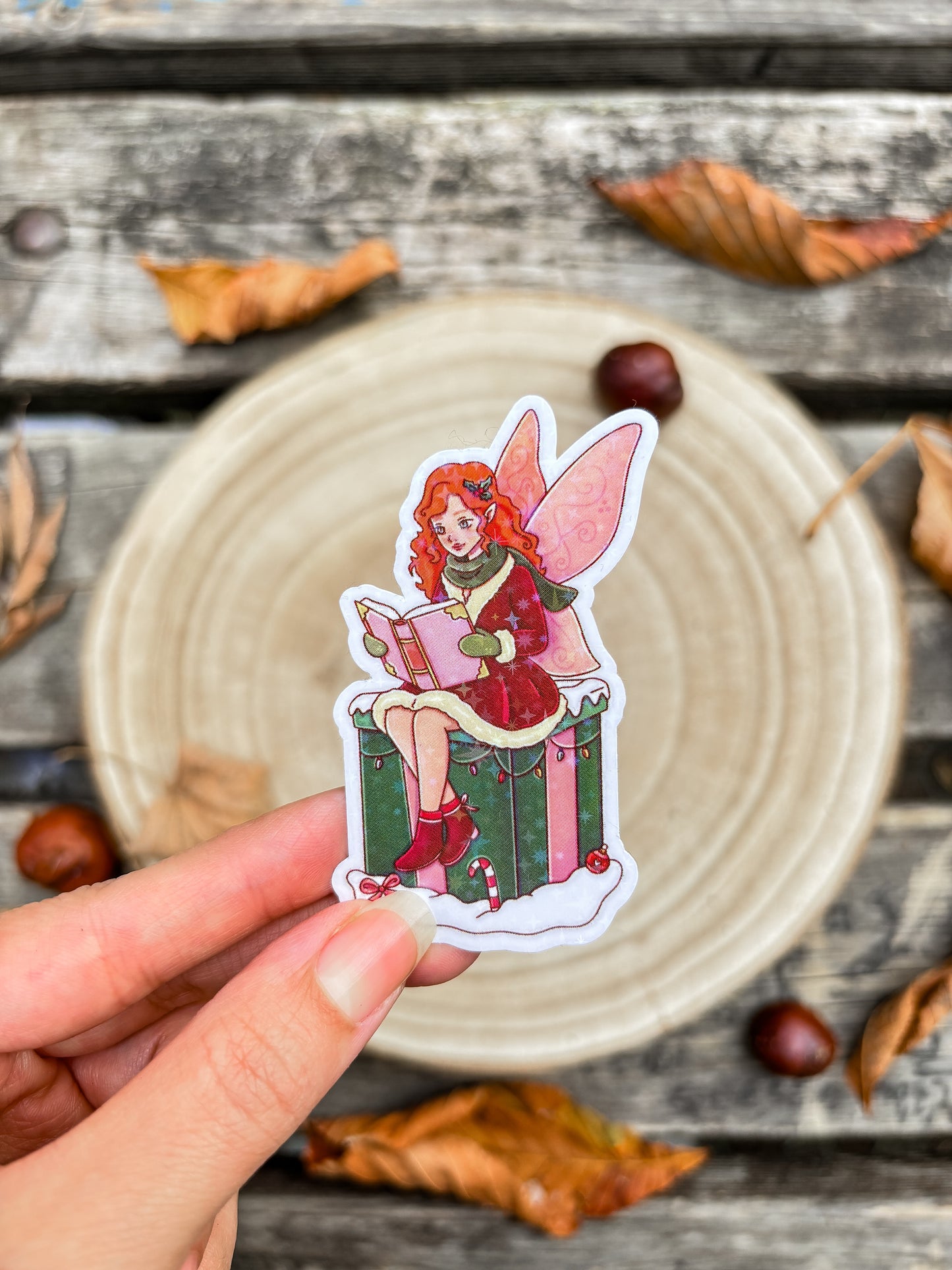 Christmas fairy tale vinyl Sticker Christmas kindle sticker