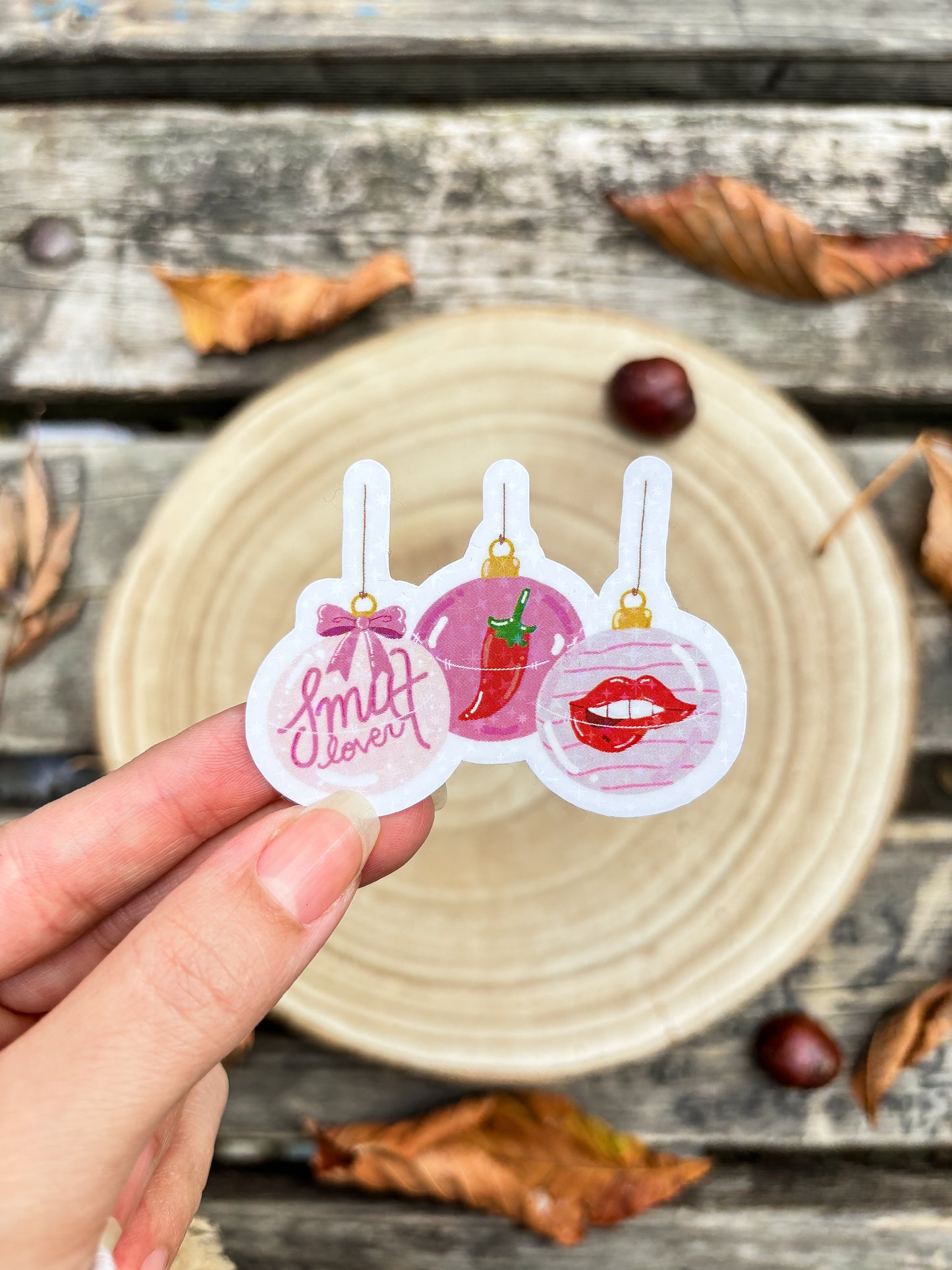 Smut lover ornament vinyl Sticker Christmas kindlesticker