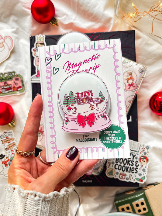 Bookshop Snow Globe Magnetic grip