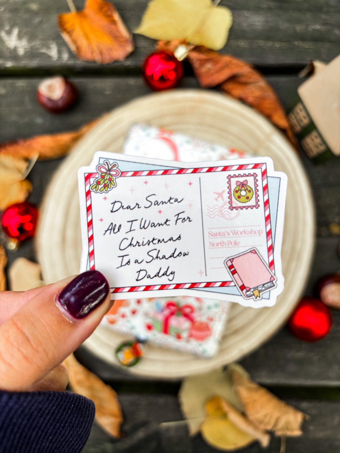 Dear Santa Letter Vinyl Sticker