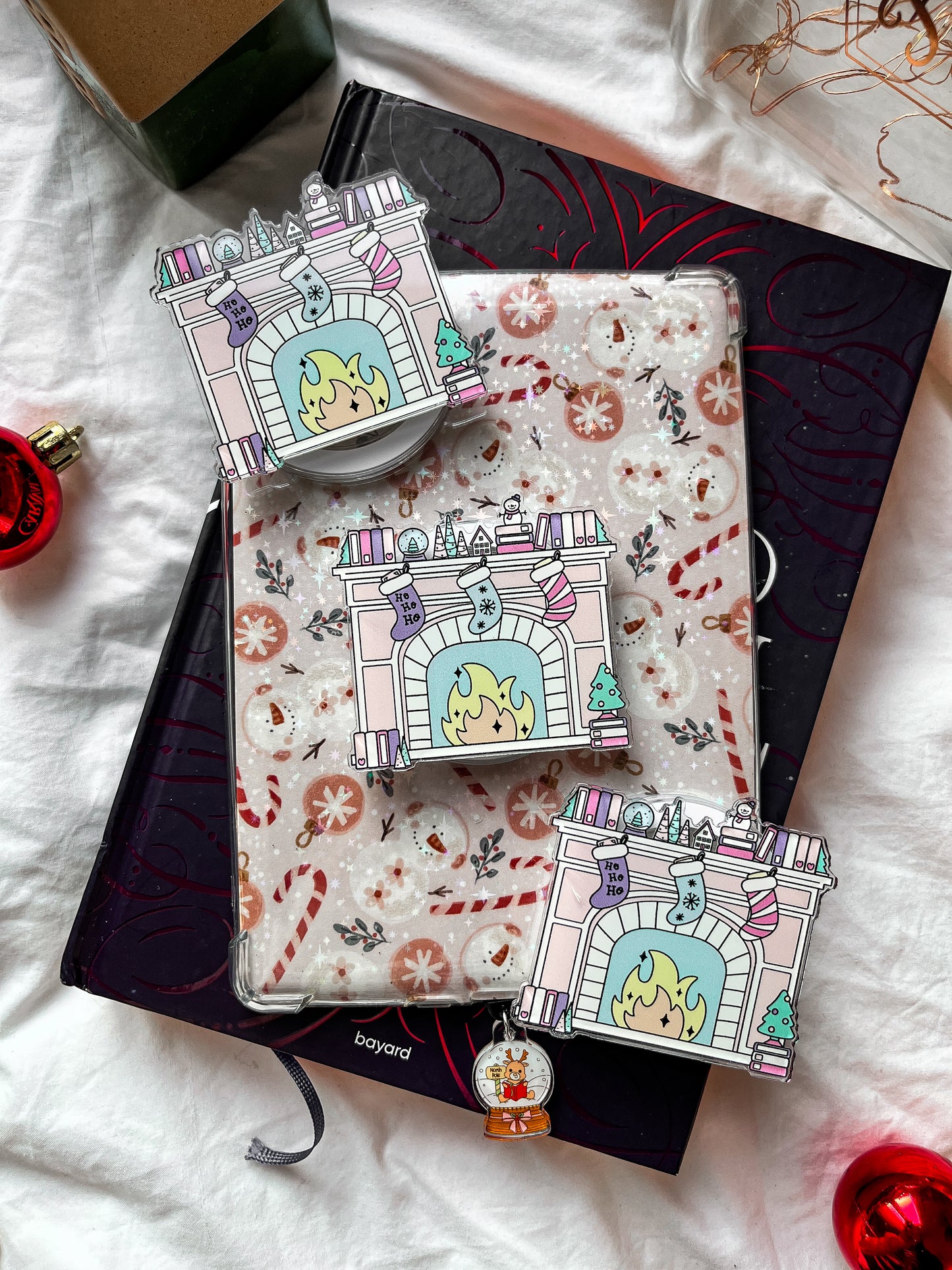 Christmas Fireplace Magnetic grip