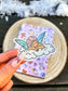Pink book pile vinyl sticker (Copy)