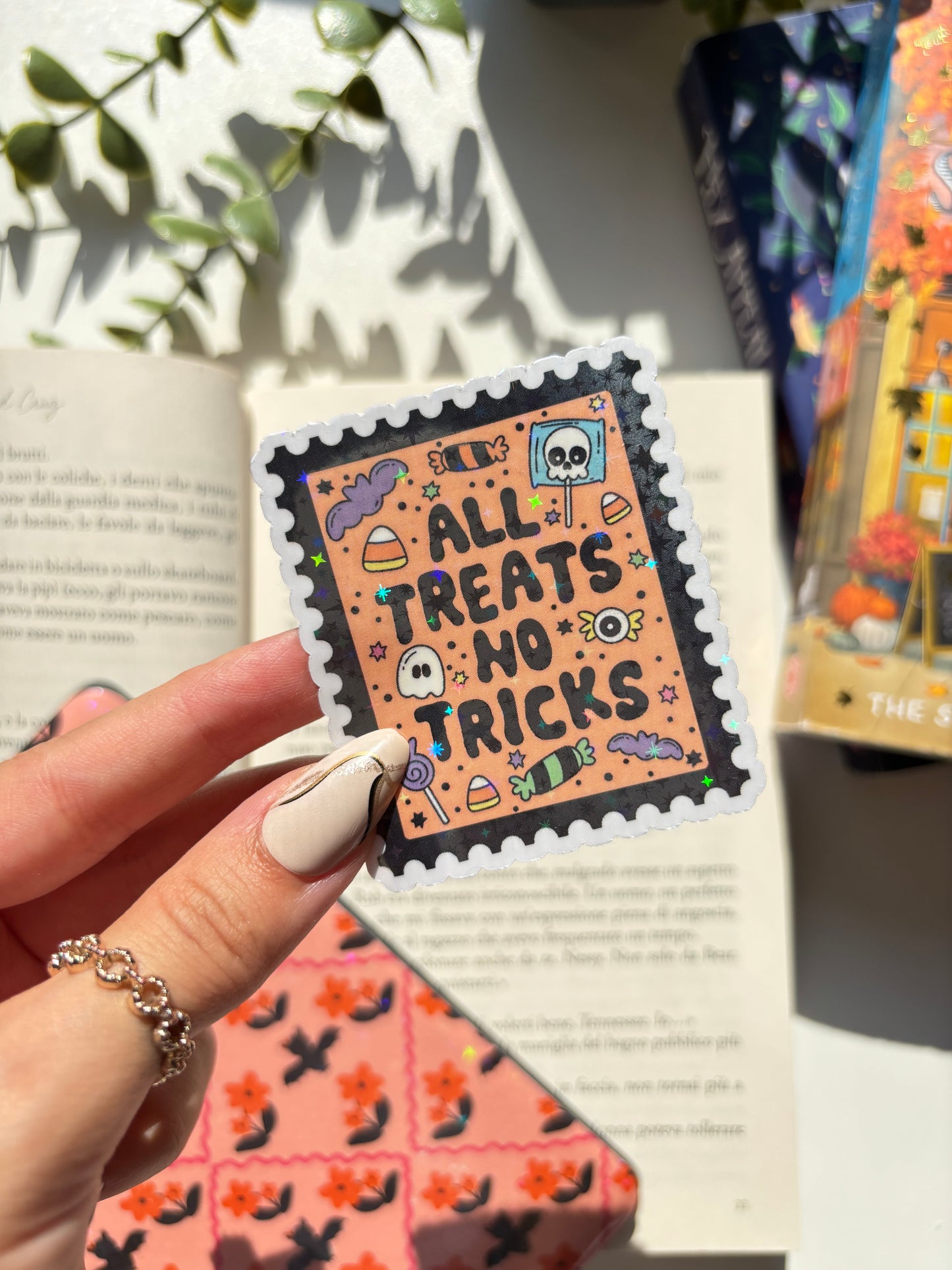 Halloween Stamp Vinyl Sticker