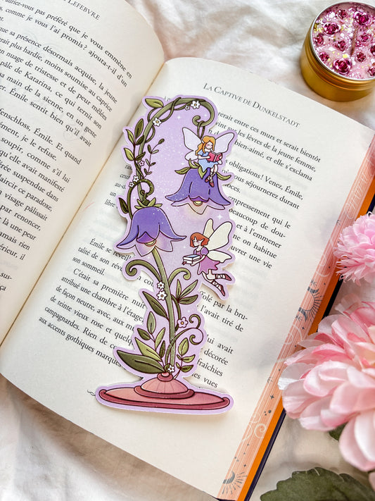 Fairy garden Die-cut bookmark bookish gift