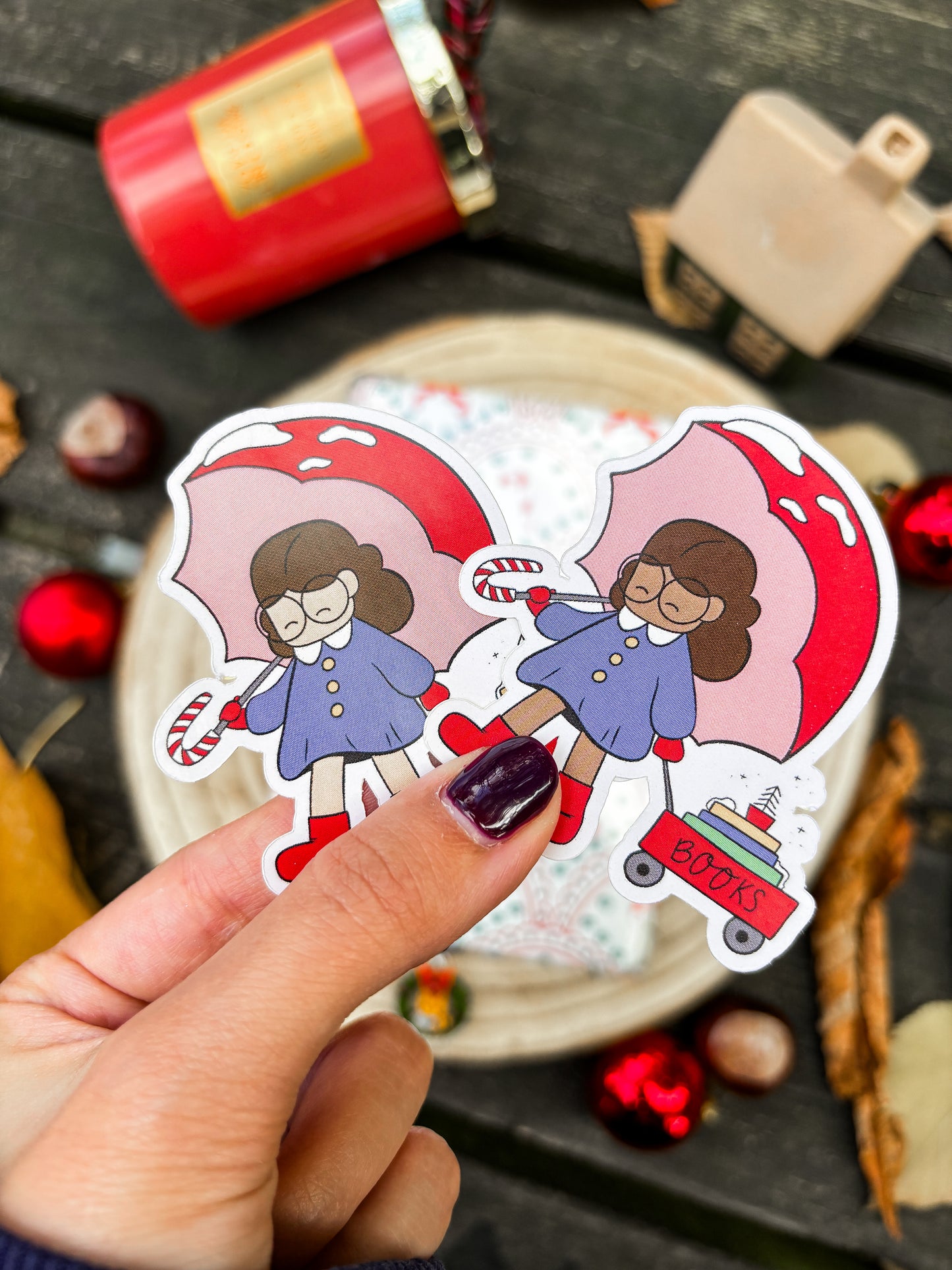 Bookish Girlie Vinyl Sticker