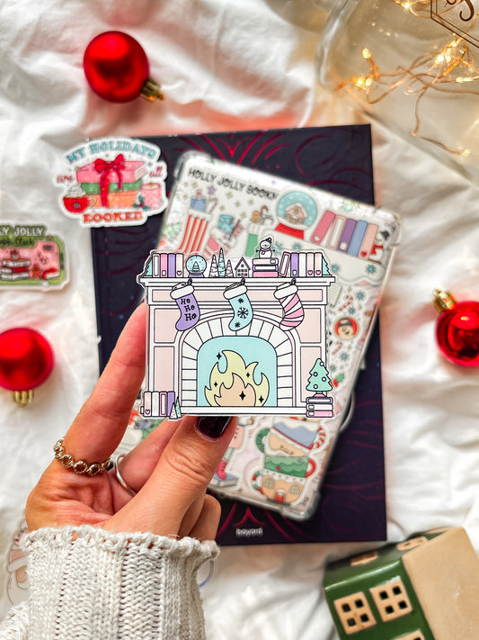 Christmas Fireplace Magnetic grip