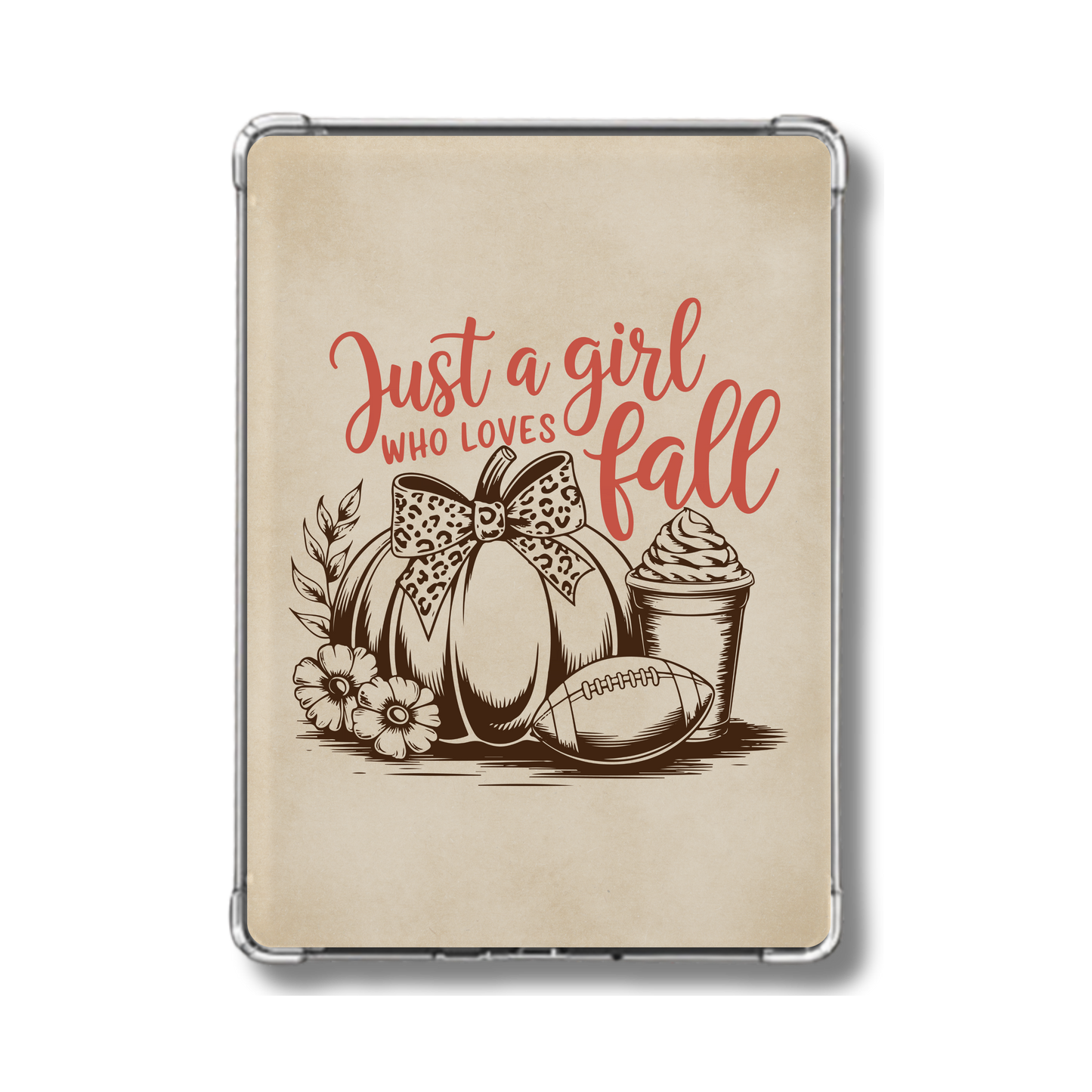 Cozy Fall Girl Holographic Insert