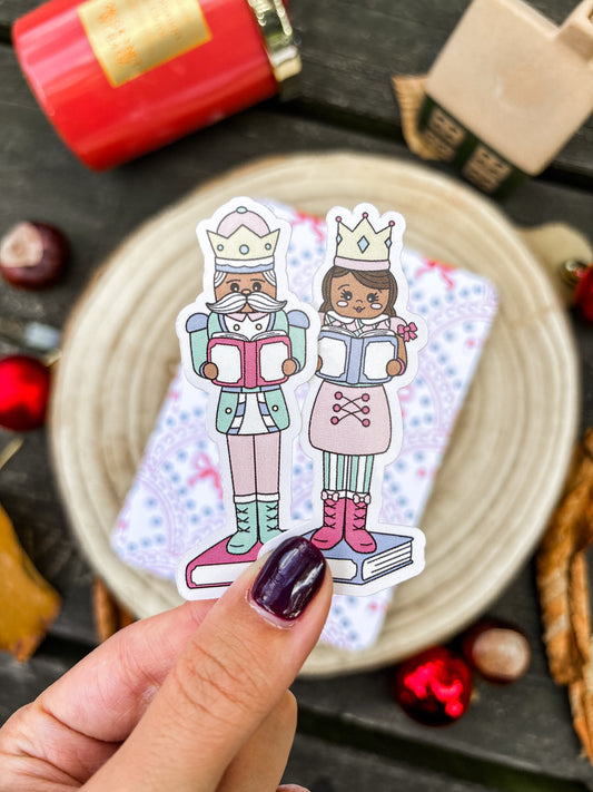 Bookish Nutcracker Vinyl Sticker