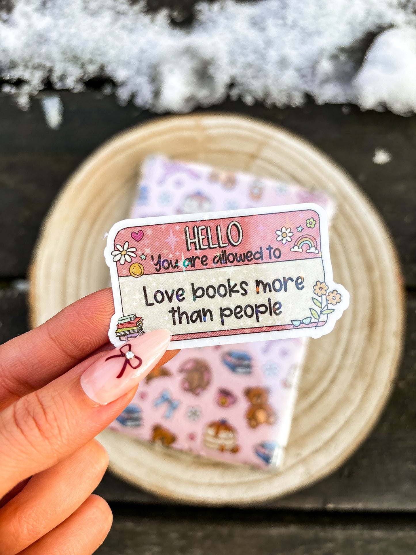 Love books Vinyl sticker