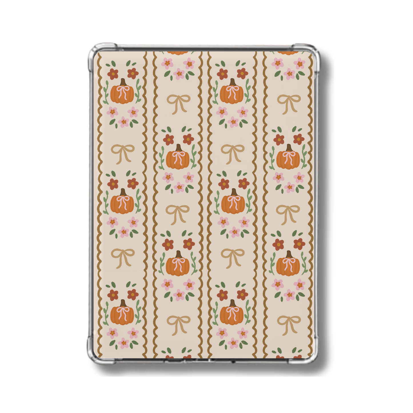 Fall Pumpkin and Bows Holographic Insert