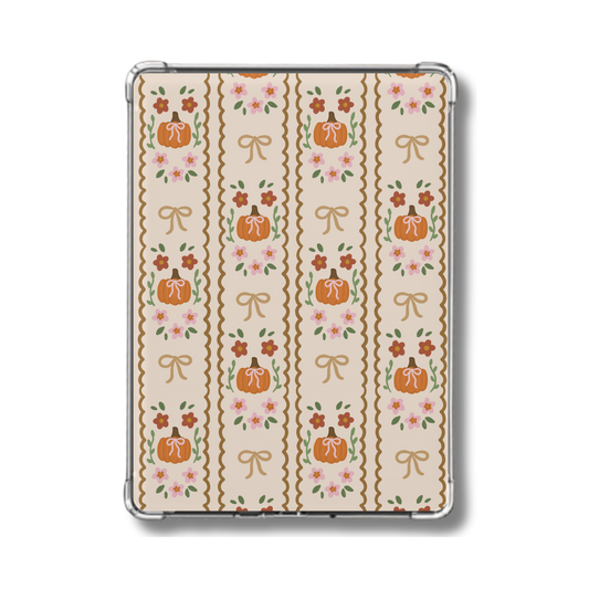 Fall Pumpkin and Bows Holographic Insert