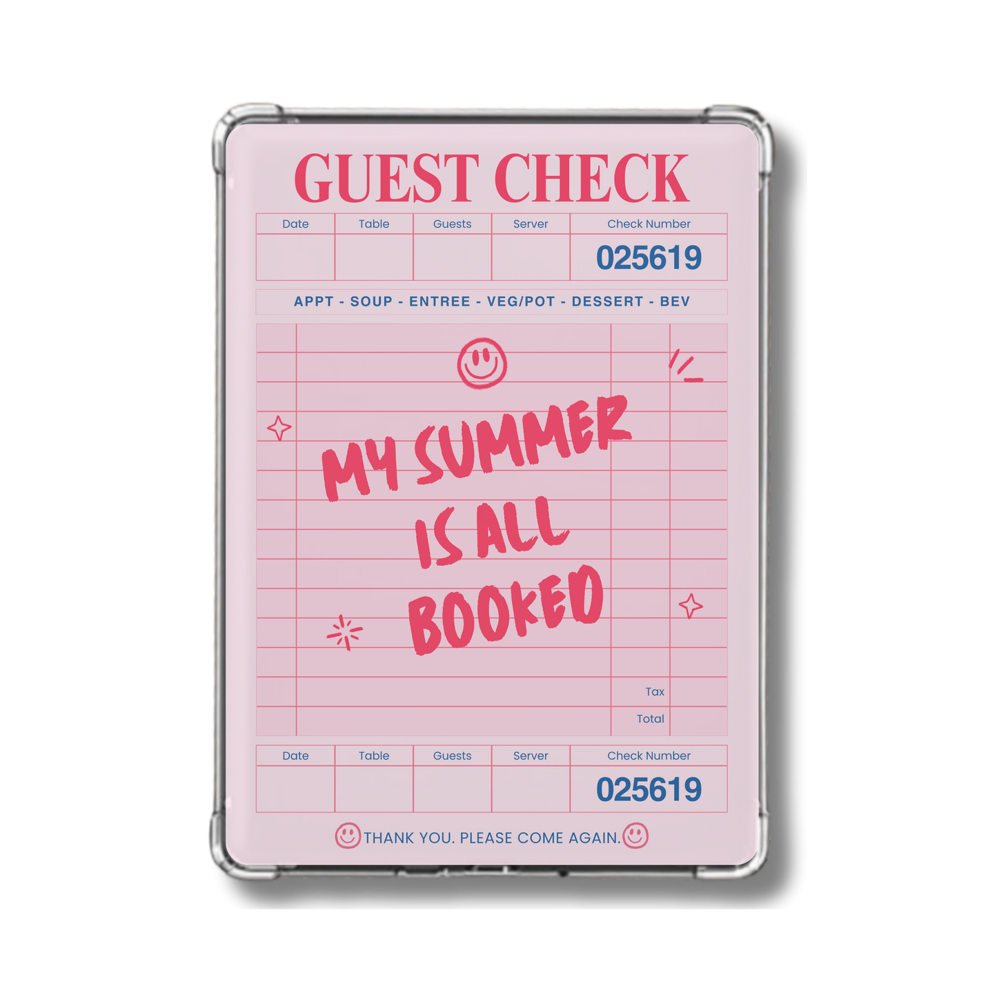 My Summer is all Booked Holographic Insert