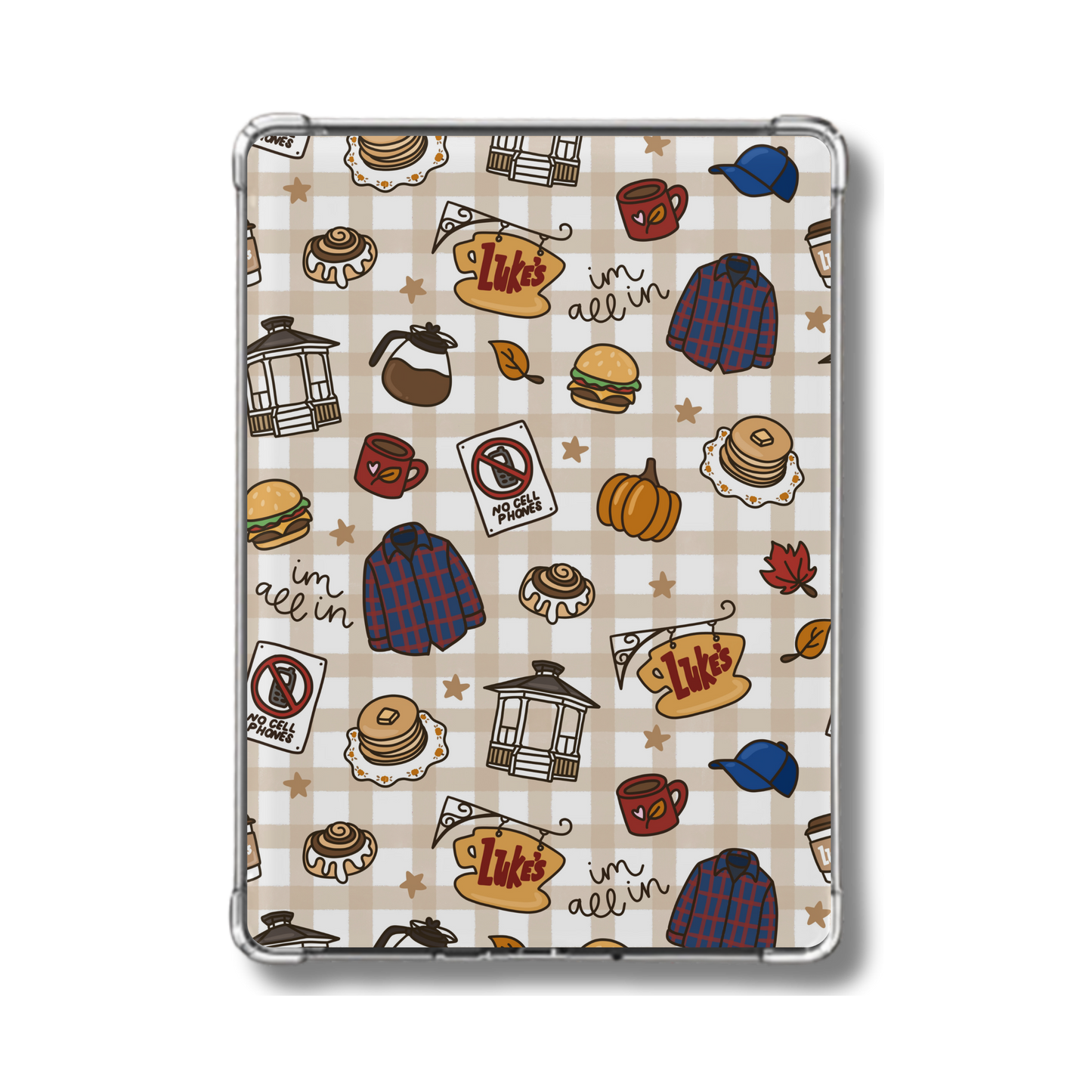 Fall Gilmore Girls Checkered Holographic Insert