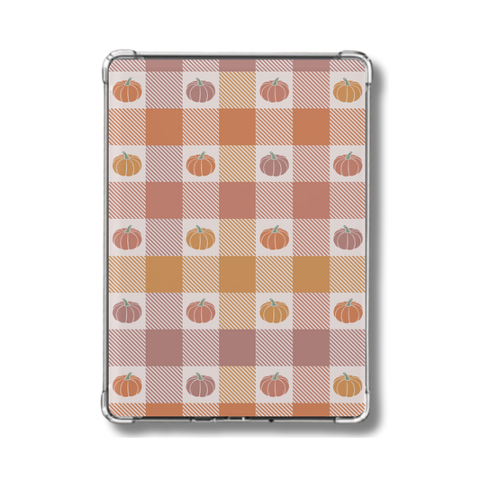 Fall Pumpkin Checkered Holographic Insert