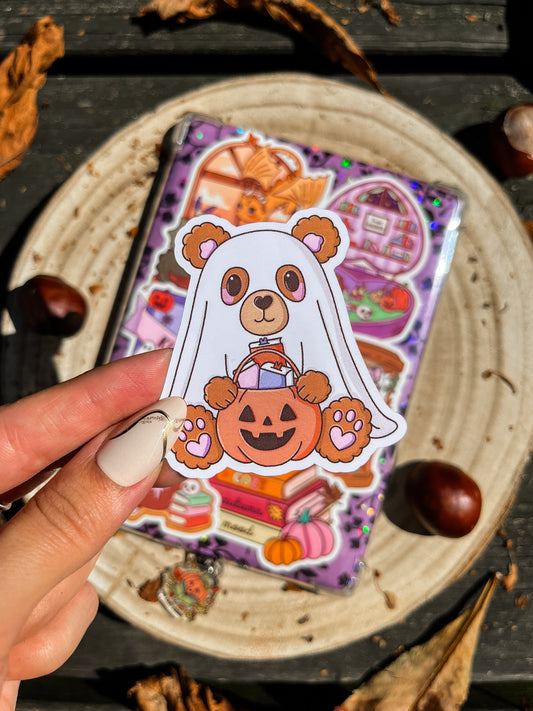 Spooky Teddy bear Vinyl Sticker