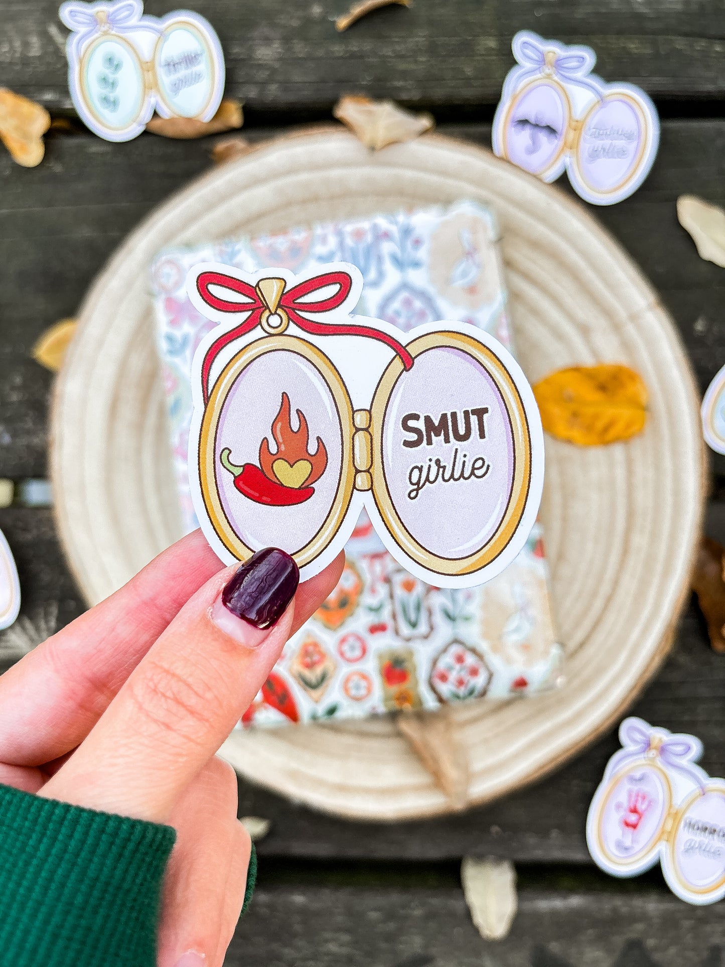 Smut Girlie Locket Vinyl Sticker