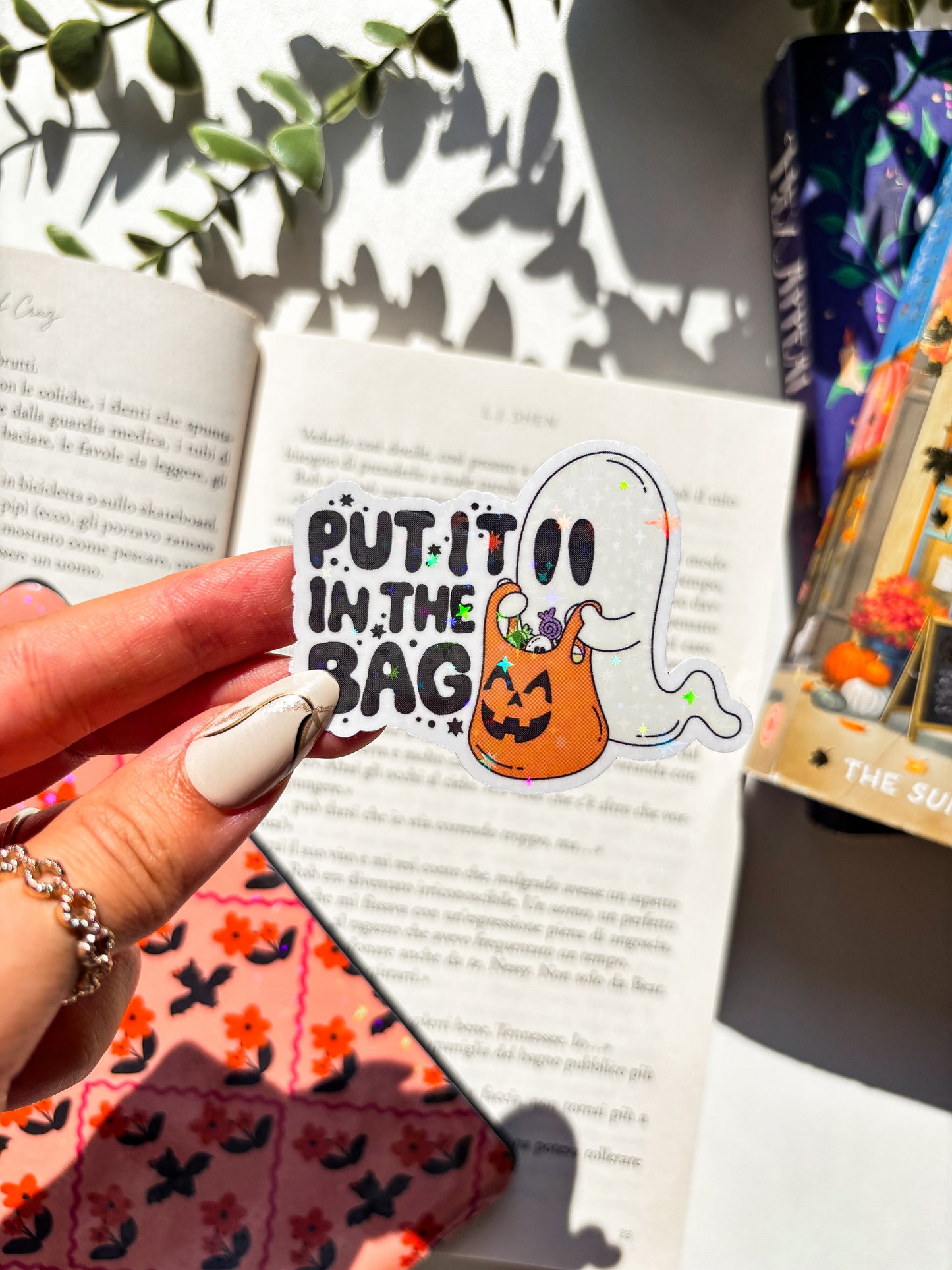 Halloween Ghost Vinyl Sticker