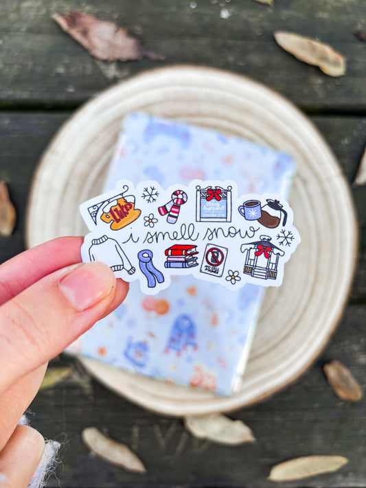 I smell Snow Vinyl Sticker