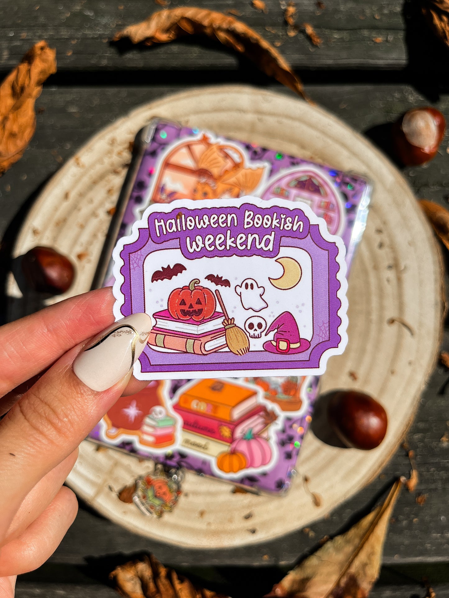 Halloween Bookish Weekend Vinyl Sticker
