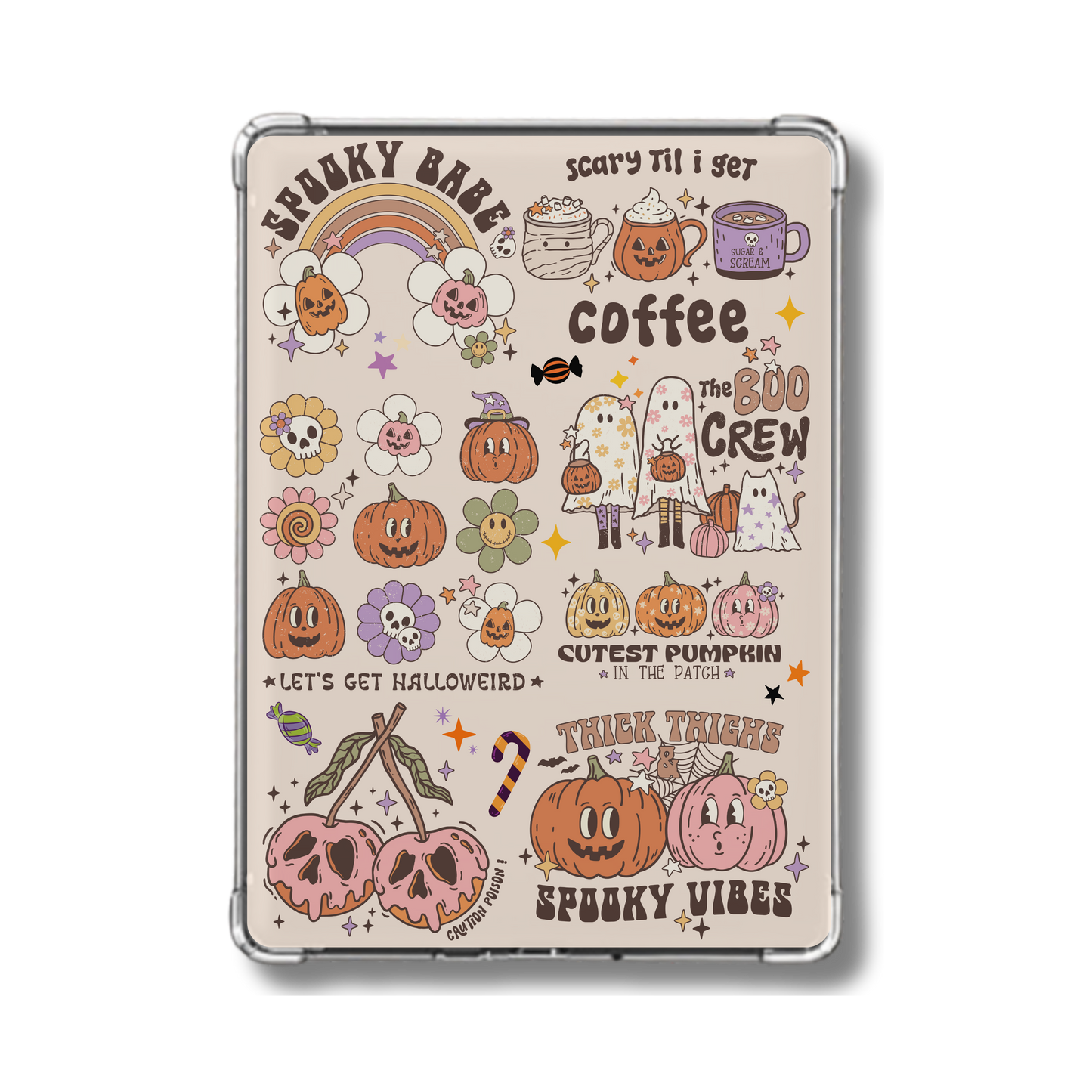 Cozy Bookish fall Holographic Insert