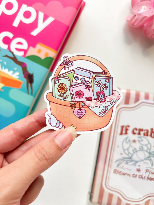 Book bascket Vinyl Sticker