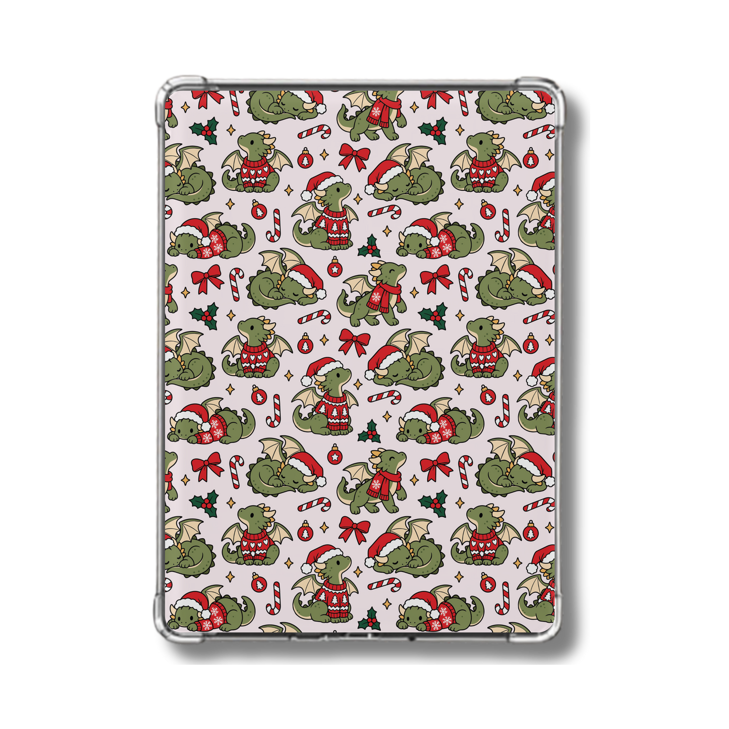 Holiday Dragons Holographic Insert Christmas Insert for Kindle