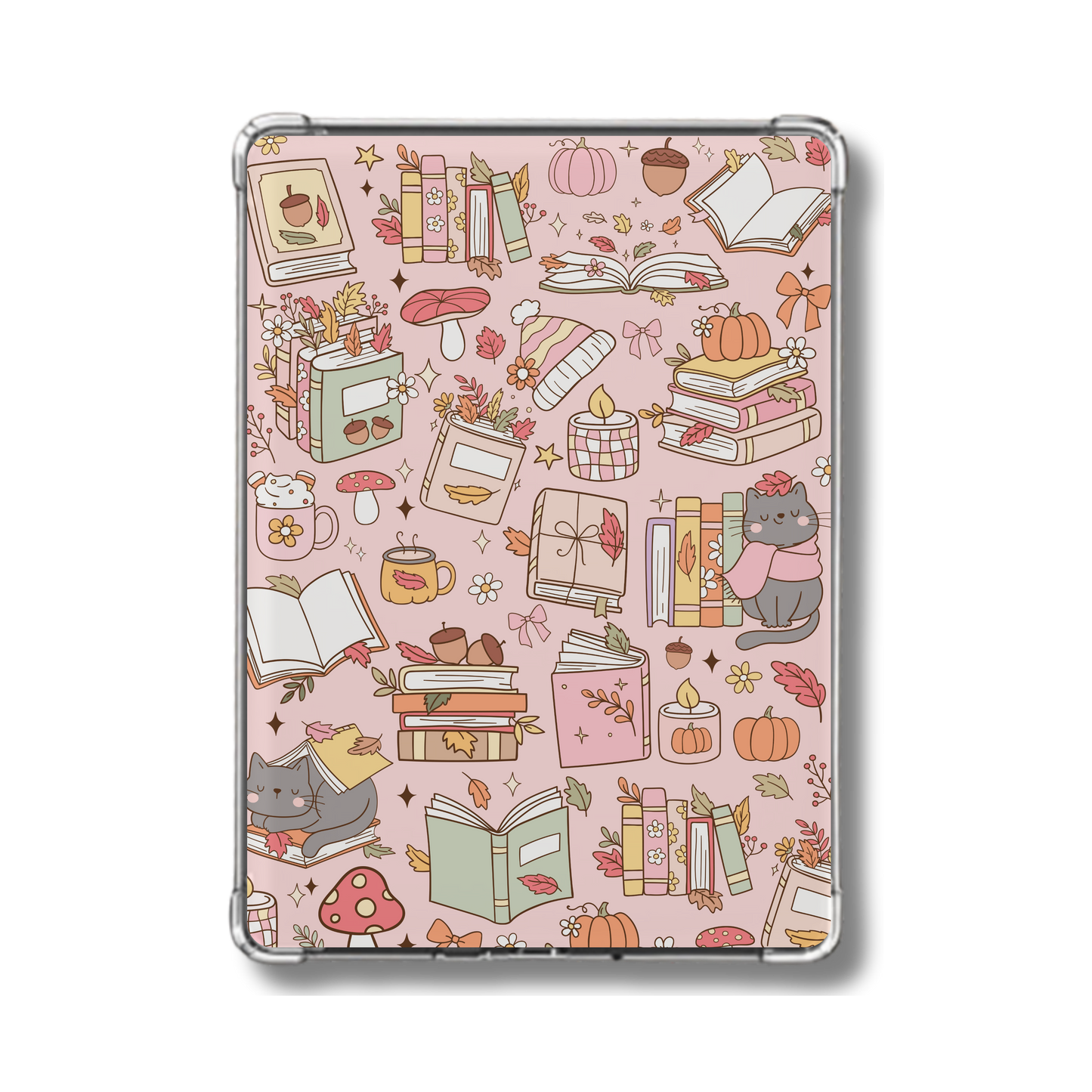Cozy Fall Books and pumpkins Holographic Insert