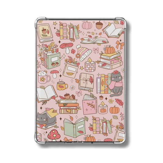 Cozy Fall Books and pumpkins Holographic Insert