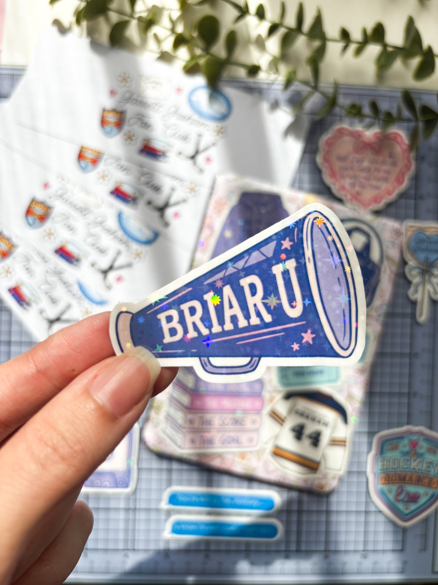 Briar University Megaphone Vinyl Sticker